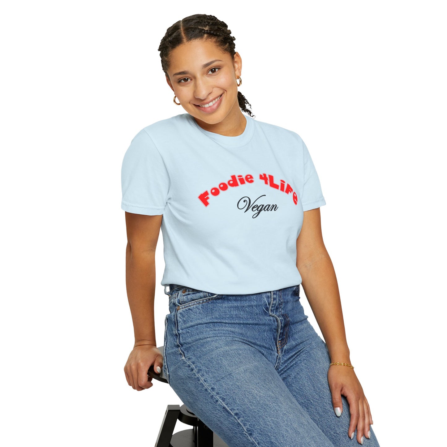 L.O.E.F Foodie 4Life Vegan Unisex Tee Shirt (Fiery Red)