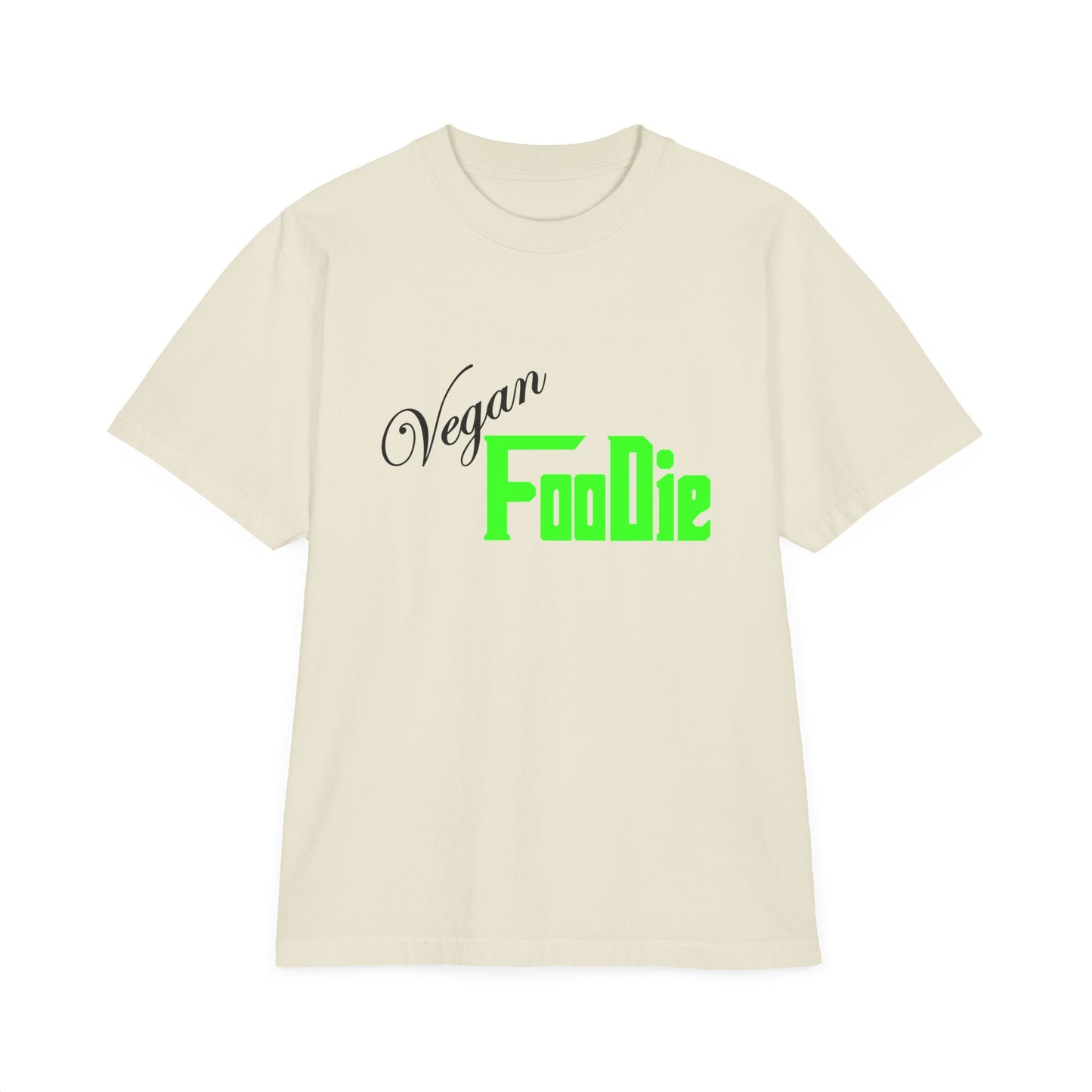 L.O.E.F Unisex Vegan Foodie Tee Shirt (Neon Green)