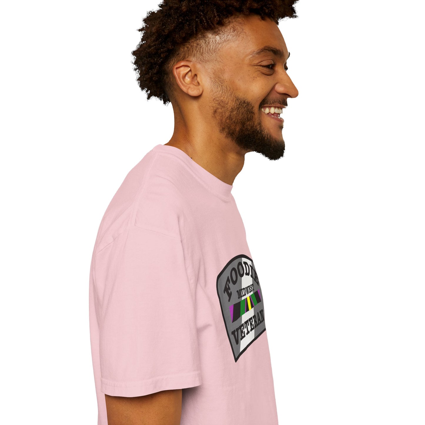L.O.E.F Foodie Veteran MIDWEST Unisex Tee Shirt (Gray)