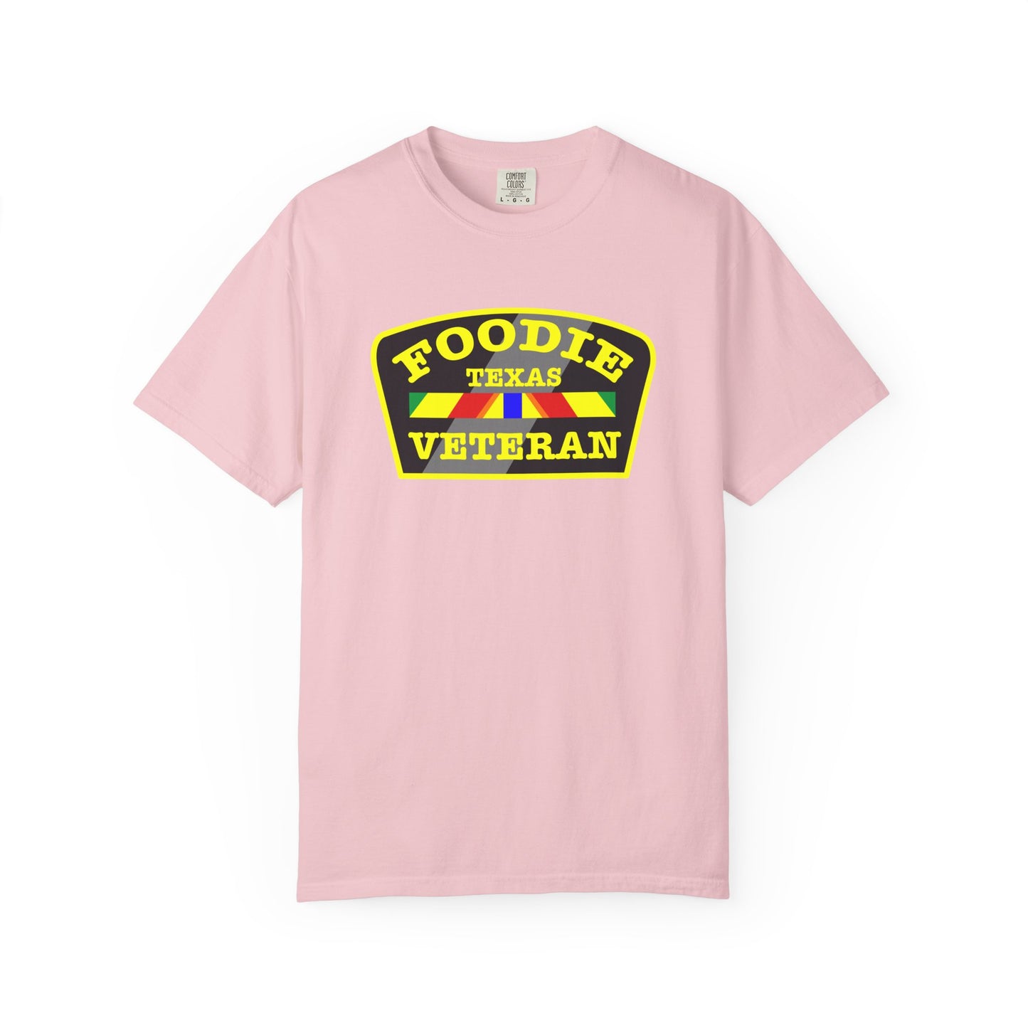 L.O.E.F Foodie Veteran TEXAS Unisex Tee Shirt (Yellow)