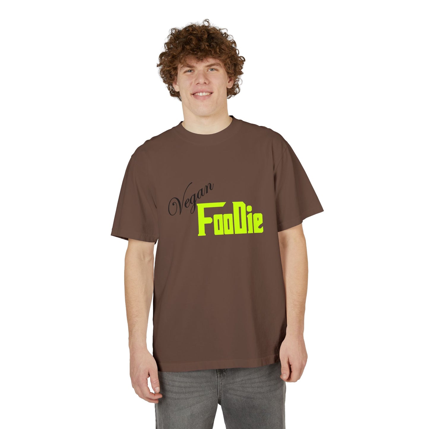 L.O.E.F Unisex Vegan Foodie Tee Shirt (Neon Yellow)