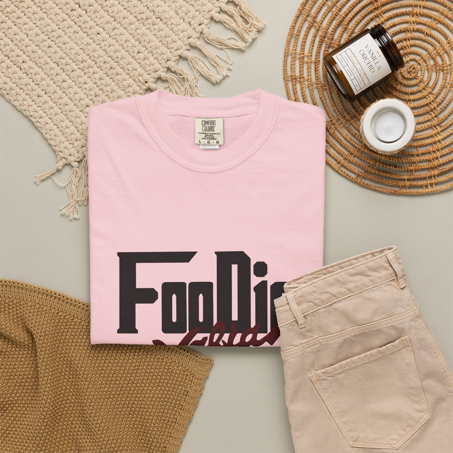 L.O.E.F Foodie Mafia Unisex Tee shirt (Maroon)