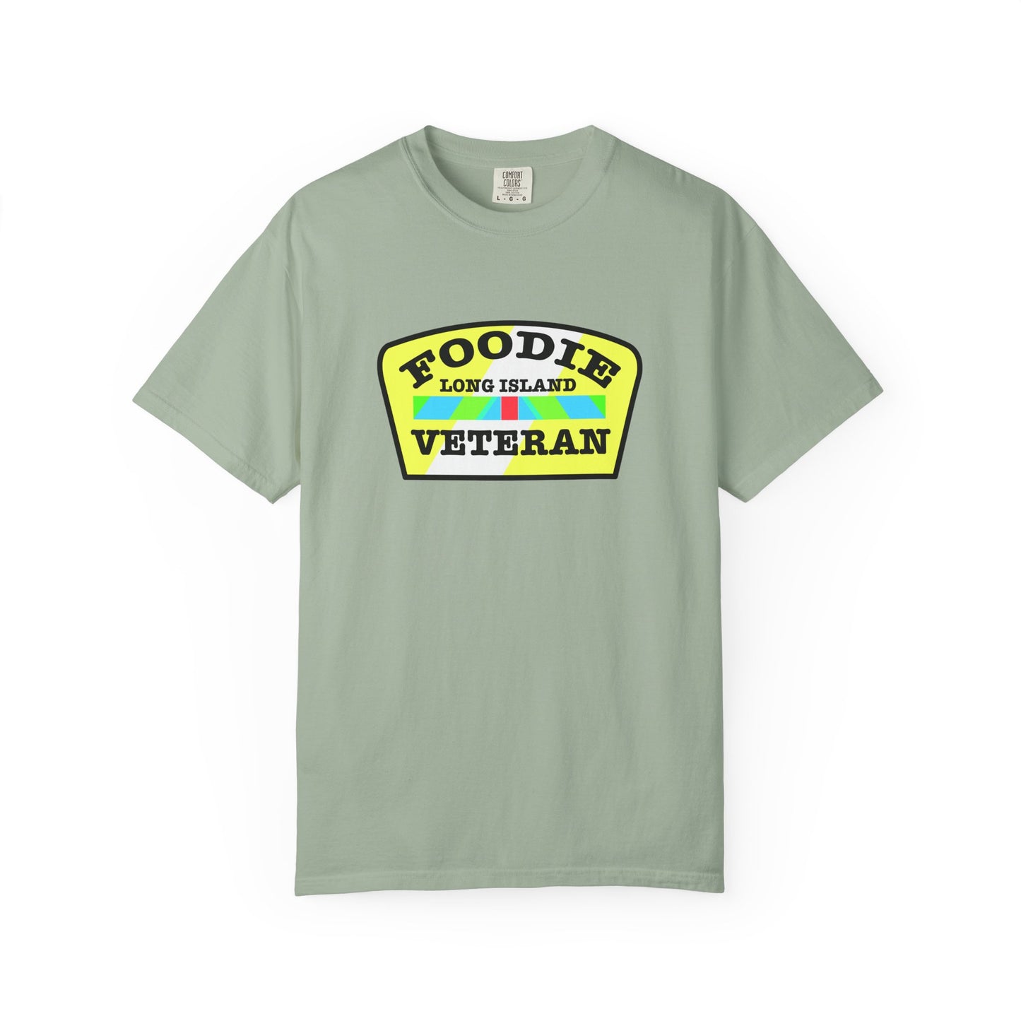 L.O.E.F Foodie Veteran Long Island Unisex Tee Shirt (Black and Yellow)