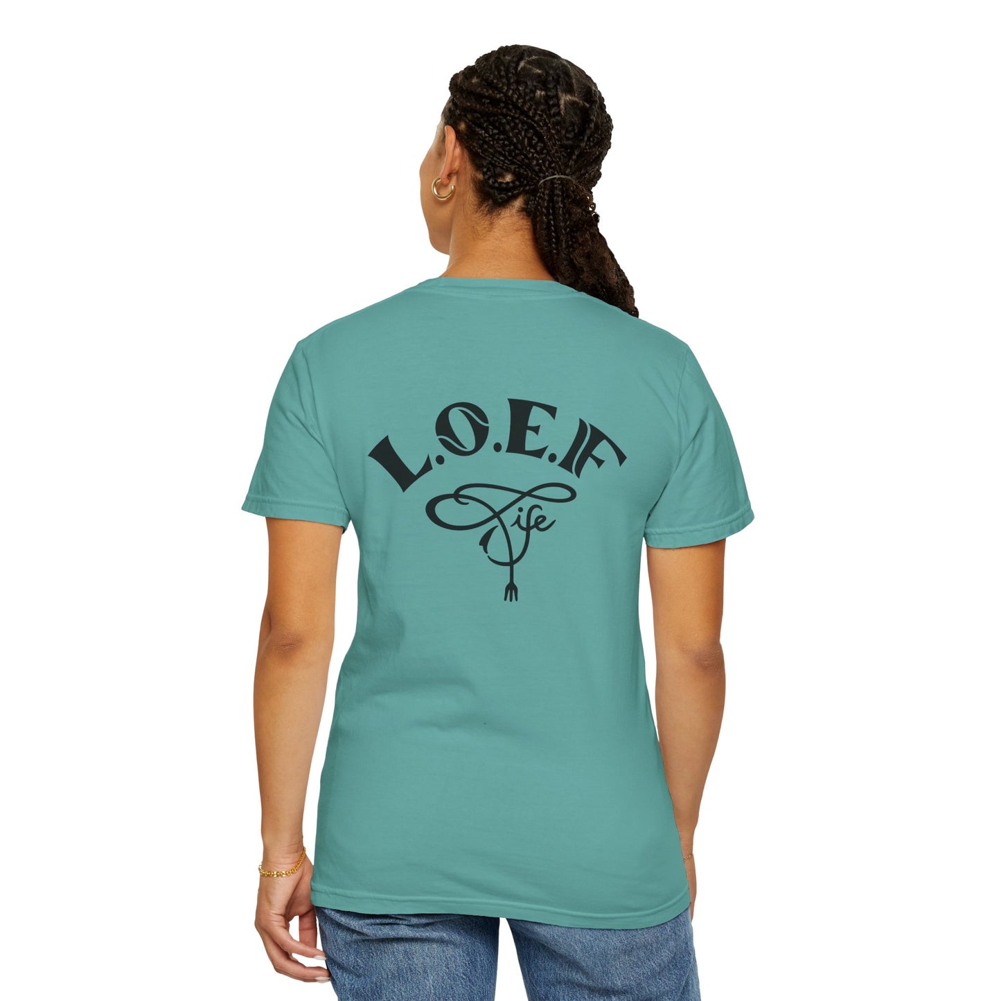 L.O.E.F Foodie 4Life Vegan Unisex Tee Shirt (Black)