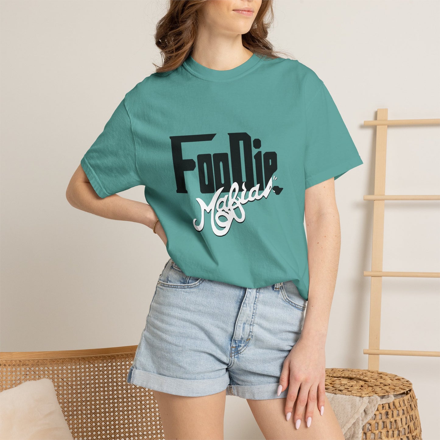 L.O.E.F Foodie Mafia Unisex Tee shirt (White)