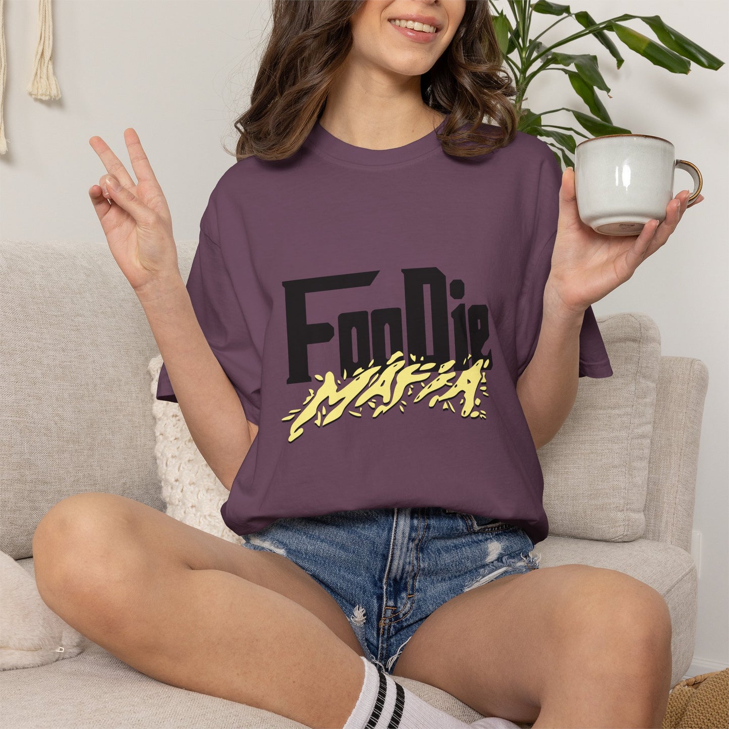 L.O.E.F Foodie Mafia Tee Shirt (Yellow)