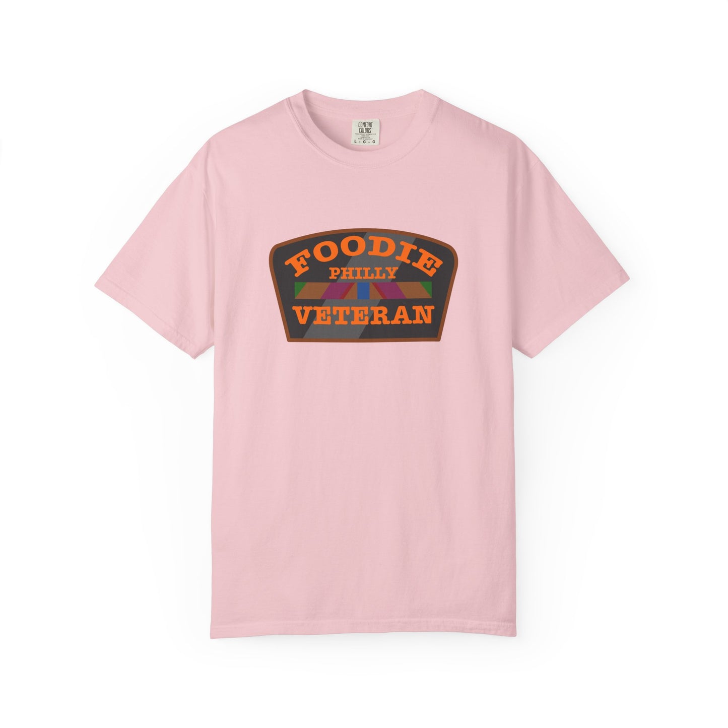 L.O.E.F Foodie Veteran PHILLY Unisex Tee Shirt (Orange)