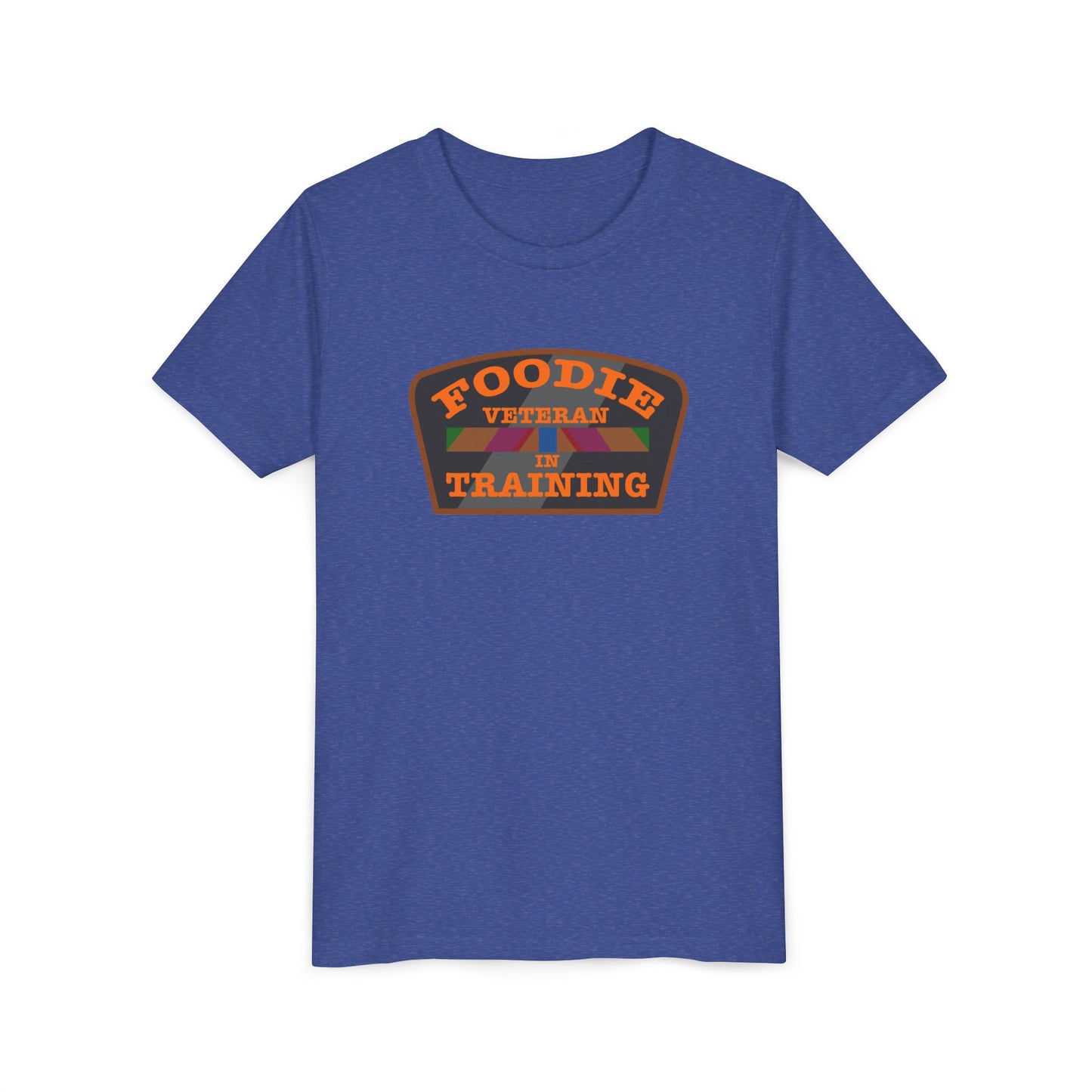 L.O.E.F Foodie Veteran In Training Kids Tee Shirt  (Orange)