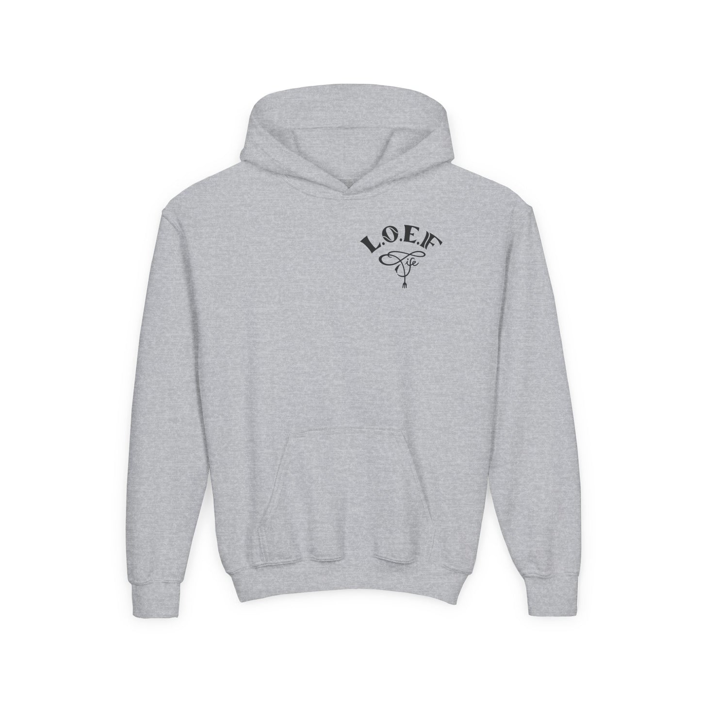L.O.E.F Foodie 4Life Young Hoodie (Fiery Red)