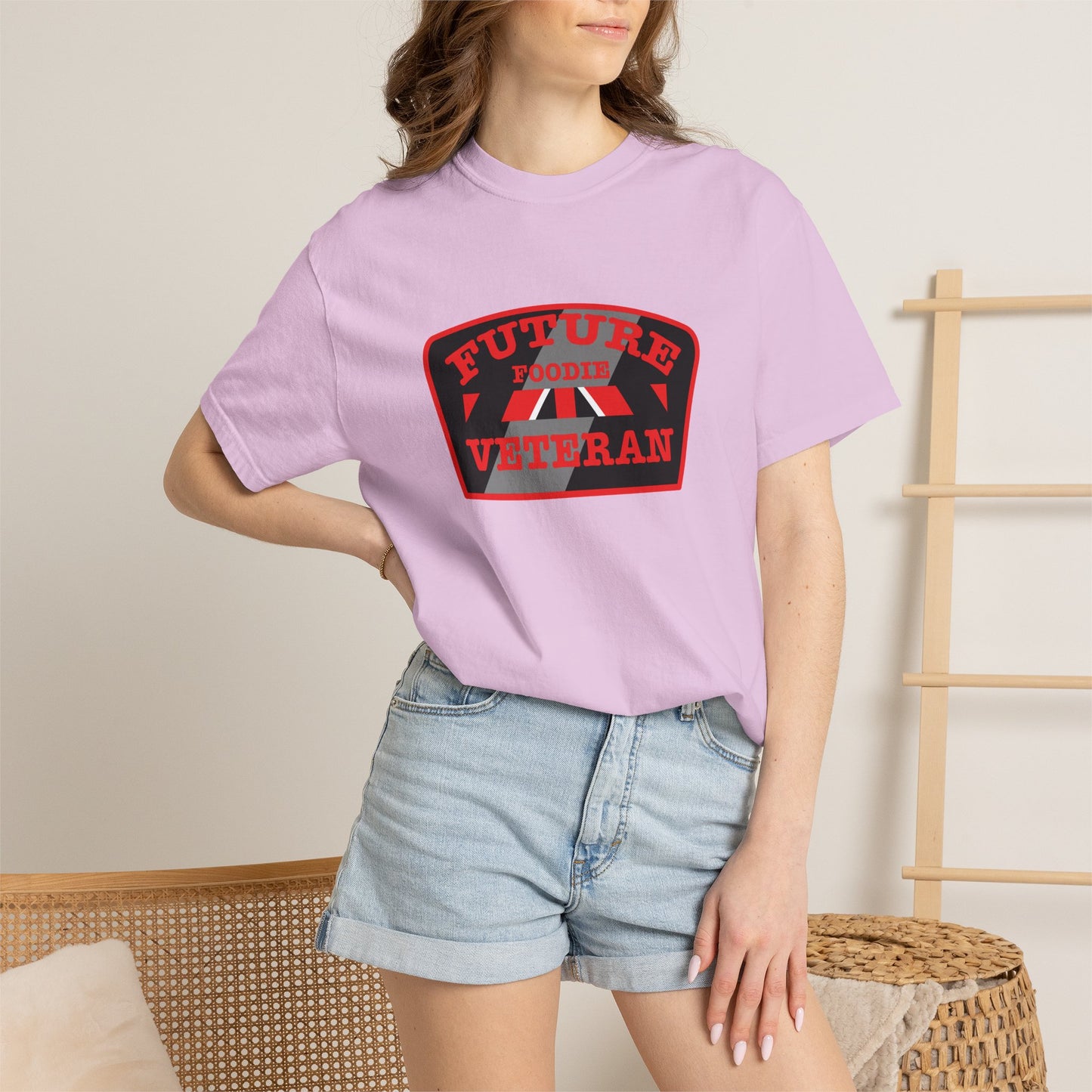 L.O.E.F Future Foodie Veteran Unisex Tee Shirt (Red)