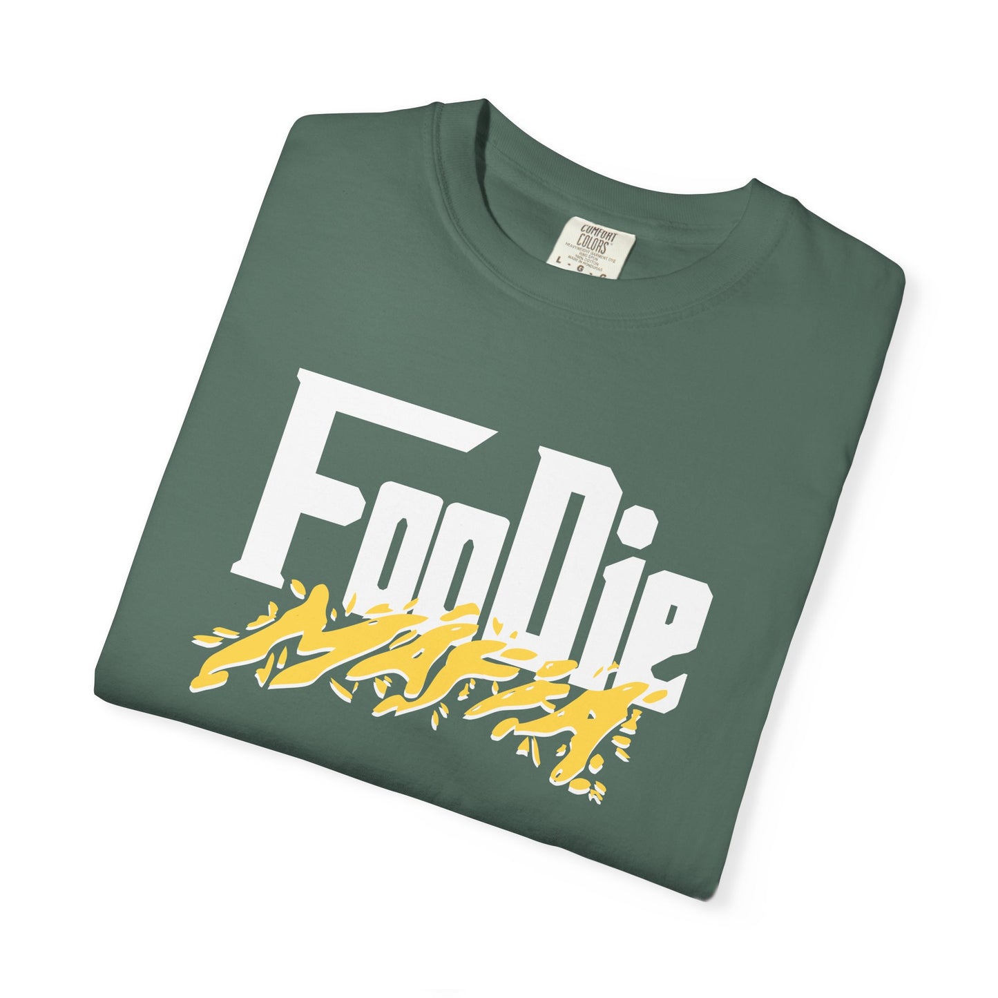 L.O.E.F White Foodie Mafia Unisex Tee Shirt (Yellow)