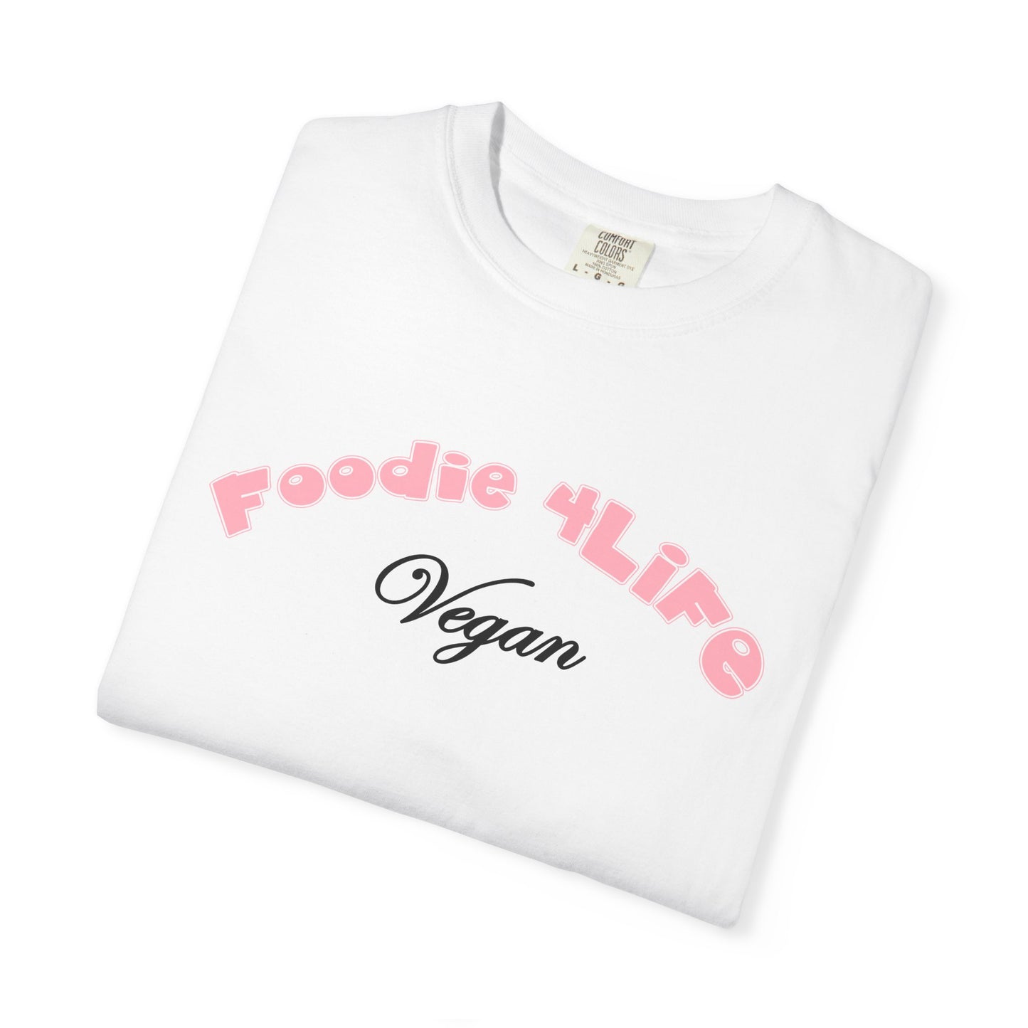 L.O.E.F Foodie 4Life Vegan Unisex Tee Shirt (Soft Pink)