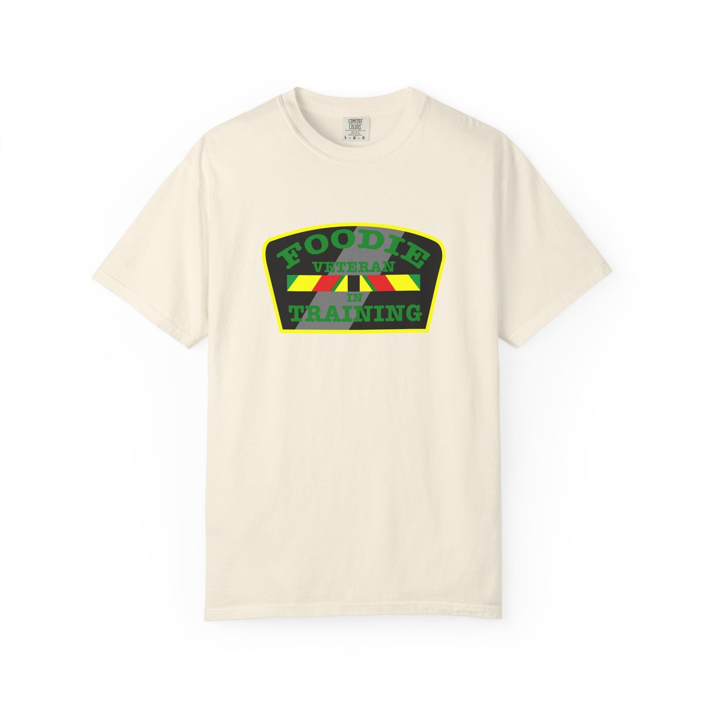 L.O.E.F Foodie Veteran IN TRAINING Unisex Tee Shirt (Green)