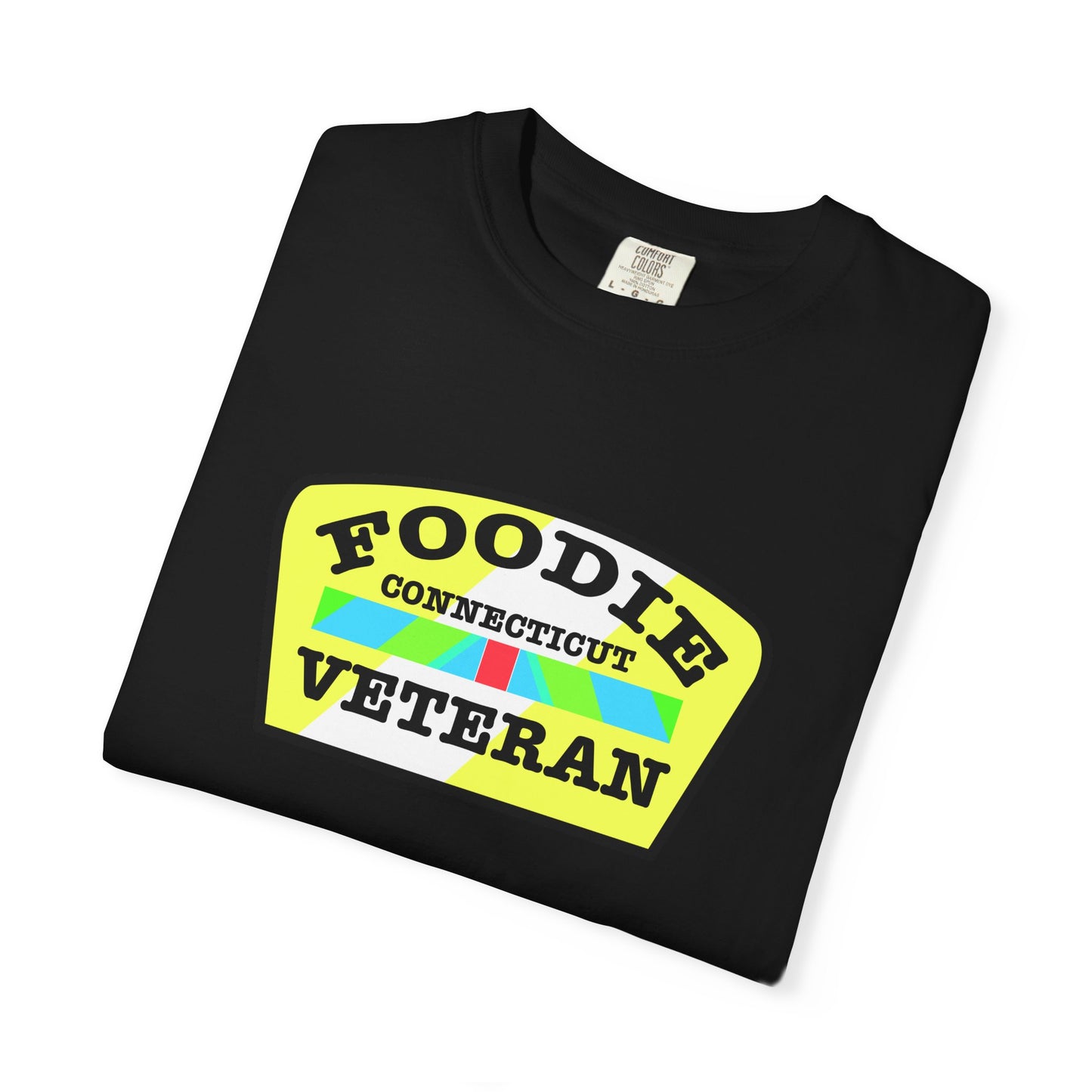 L.O.E.F Foodie Veteran CONNECTICUT Unisex Tee Shirt (Yellow)