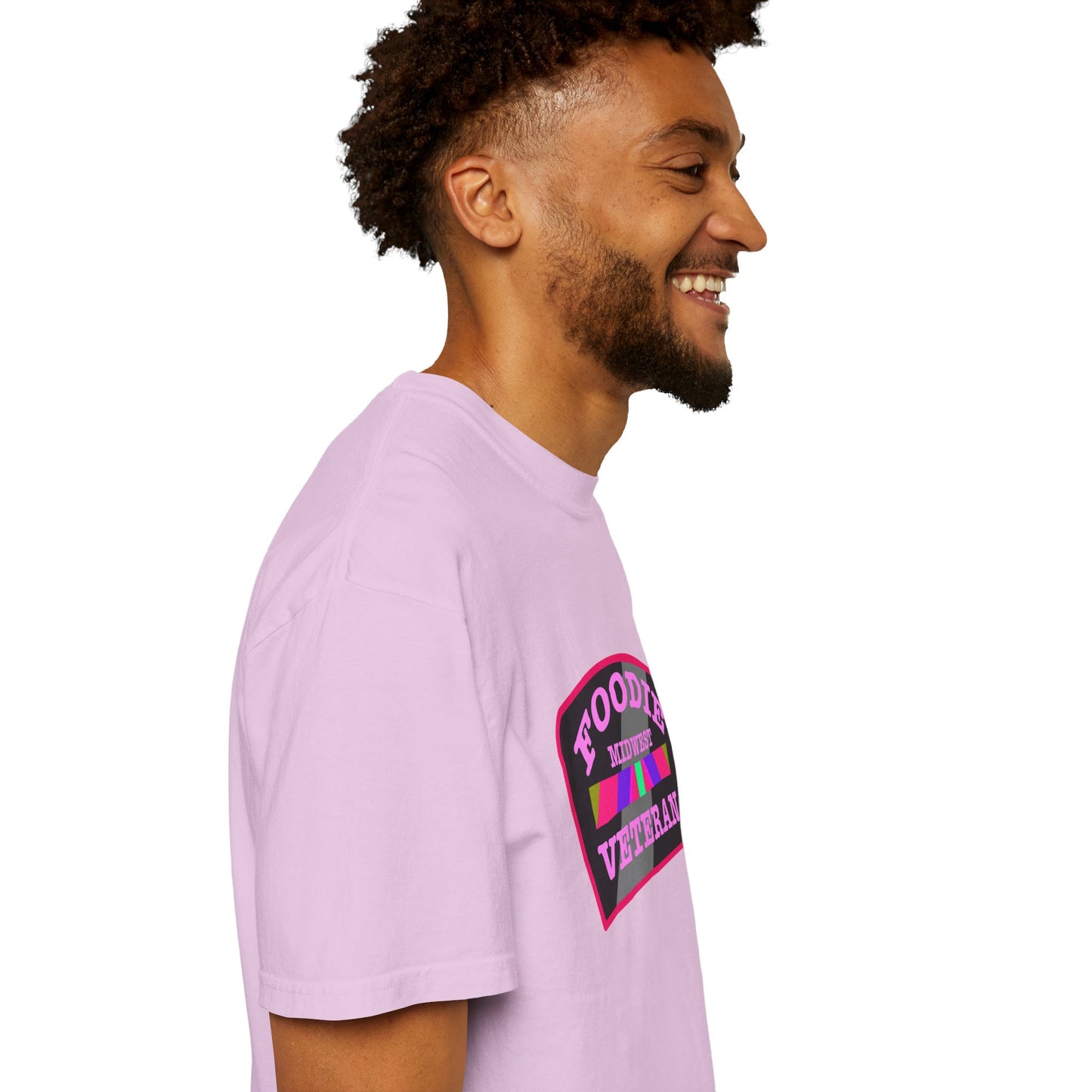 L.O.E.F Foodie Veteran MIDWEST Unisex Tee Shirt (Pink)