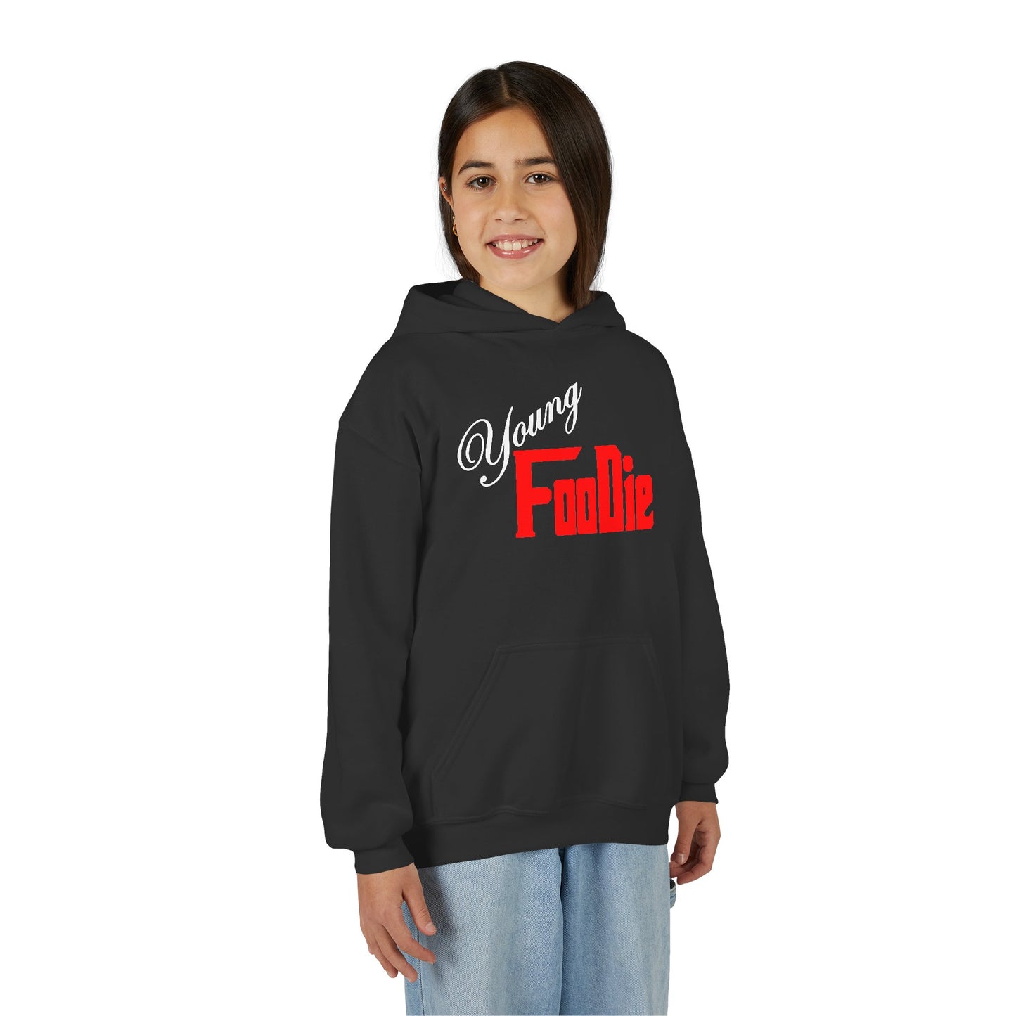 L.O.E.F Young Foodie Youth Hooded Sweatshirt (Fiery Red)
