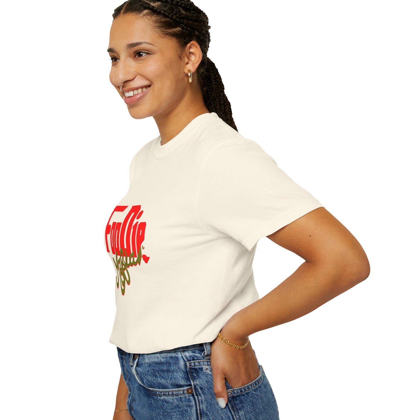 L.O.E.F Red Foodie Mafia Unisex Tee Shirt (Olive)