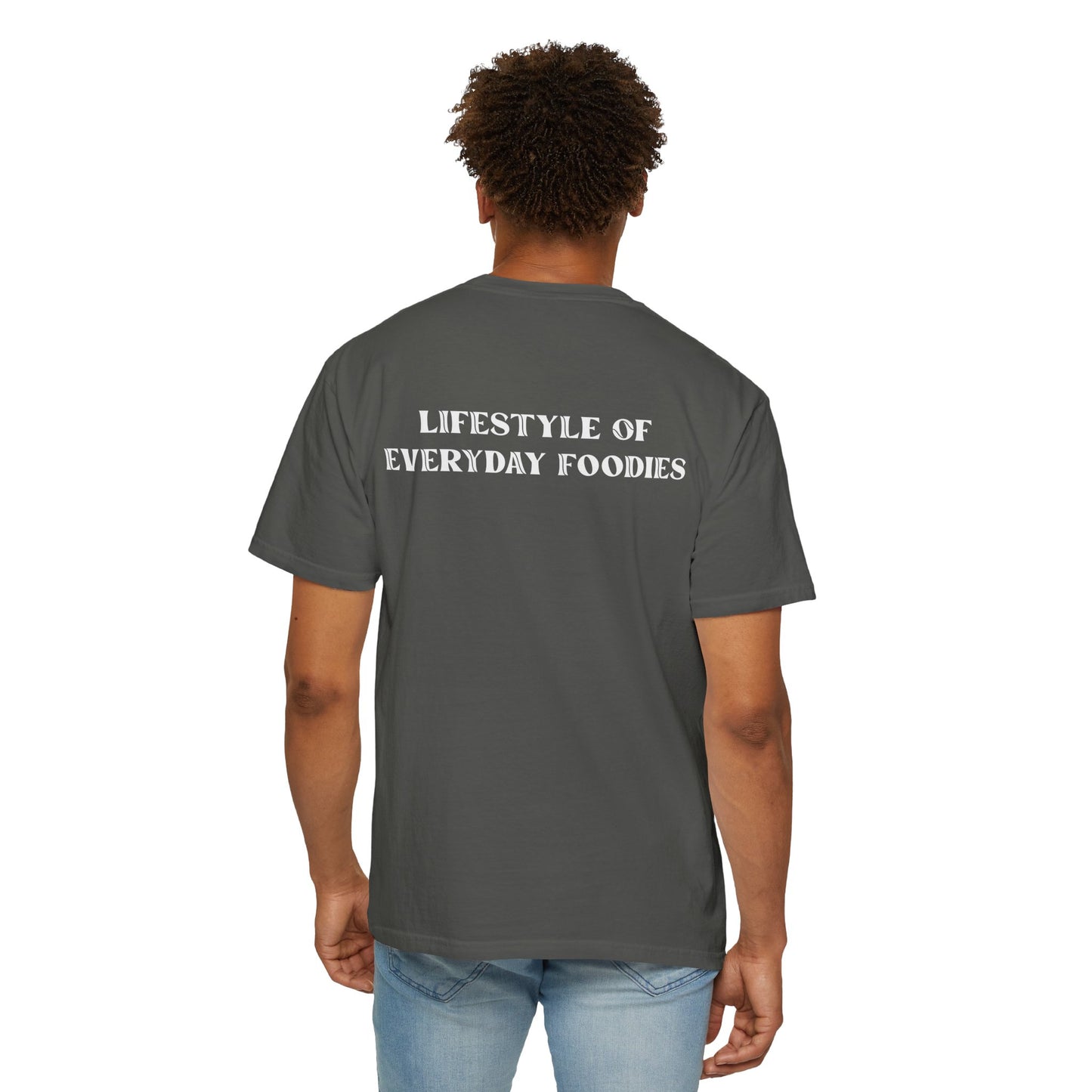 L.O.E.F LIFESTYLE OF EVERYDAY FOODIES Unisex Tee Shirt (White)