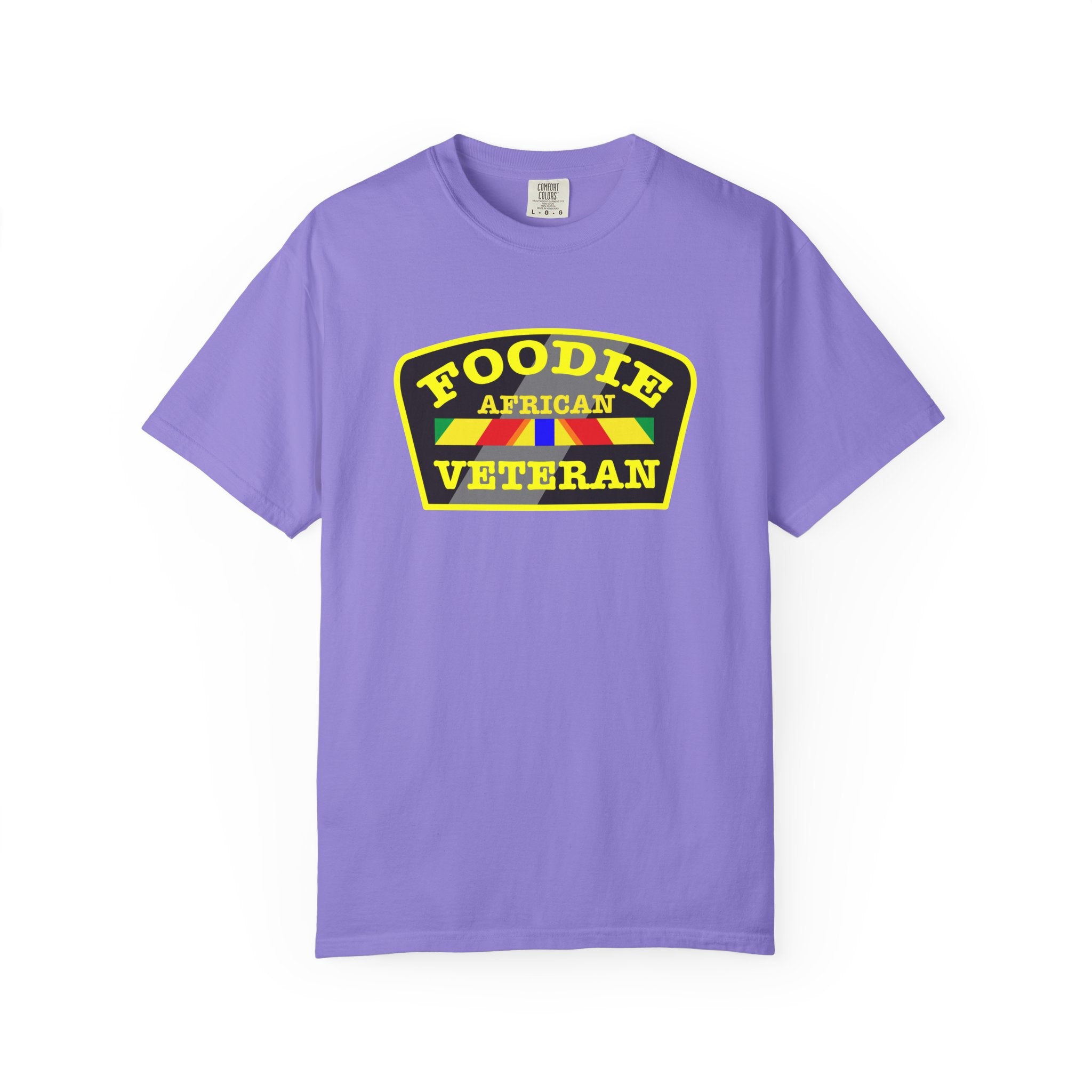 L.O.E.F Foodie Veteran AFRICAN Unisex Tee Shirt (Yellow)