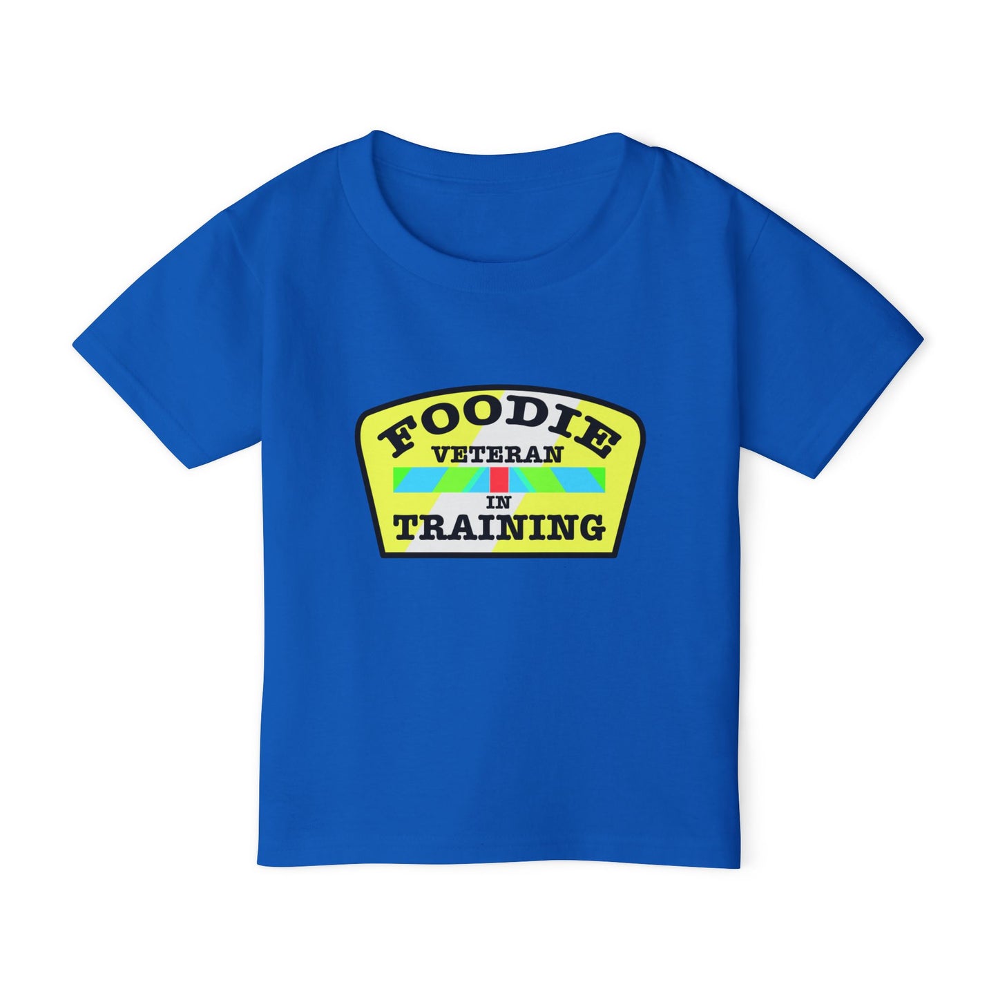 L.O.E.F Foodie Veteran In Training Toddler Tee Shirt (Yellow and Black)