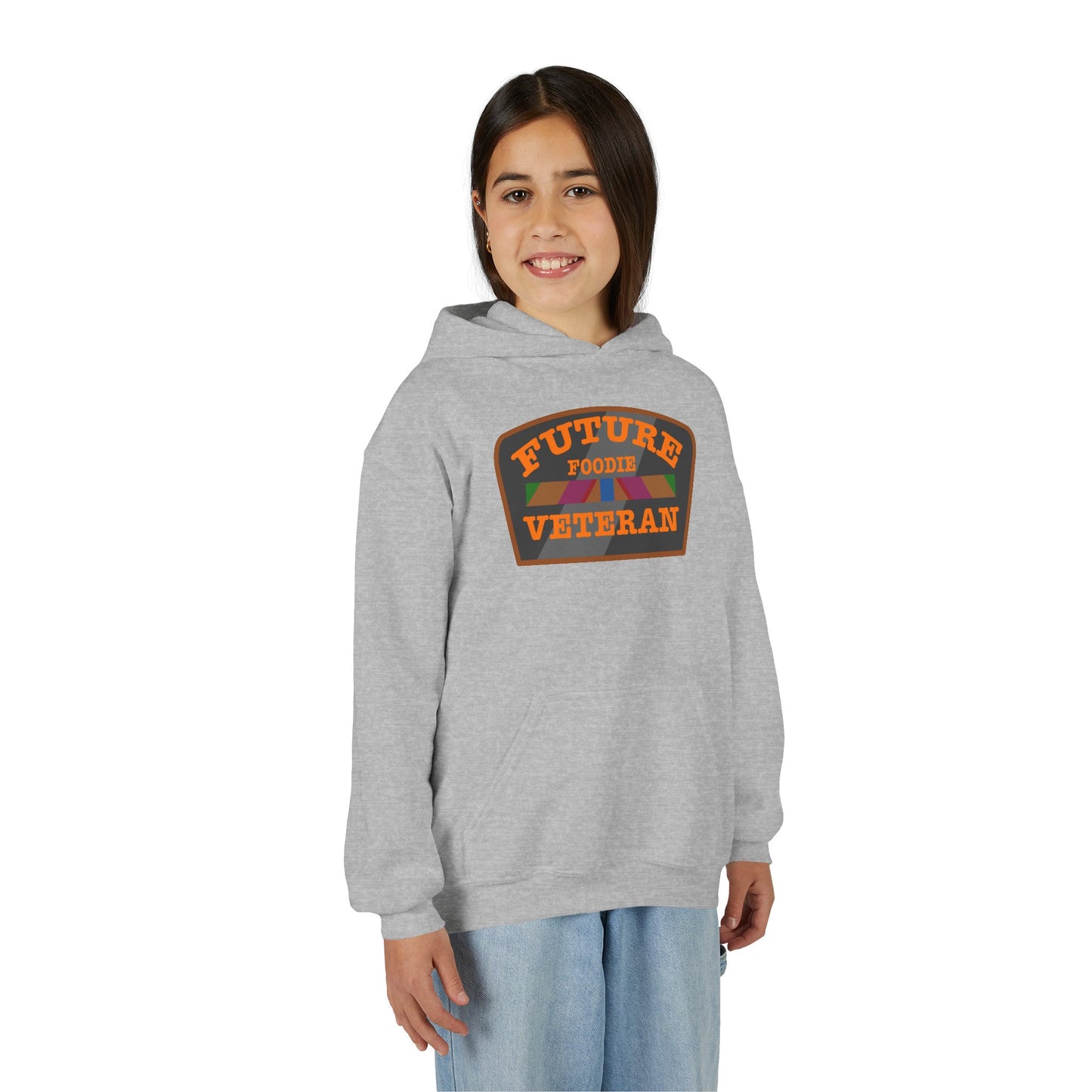 L.O.E.F Future Foodie Veteran Kids Hoodie (Orange)