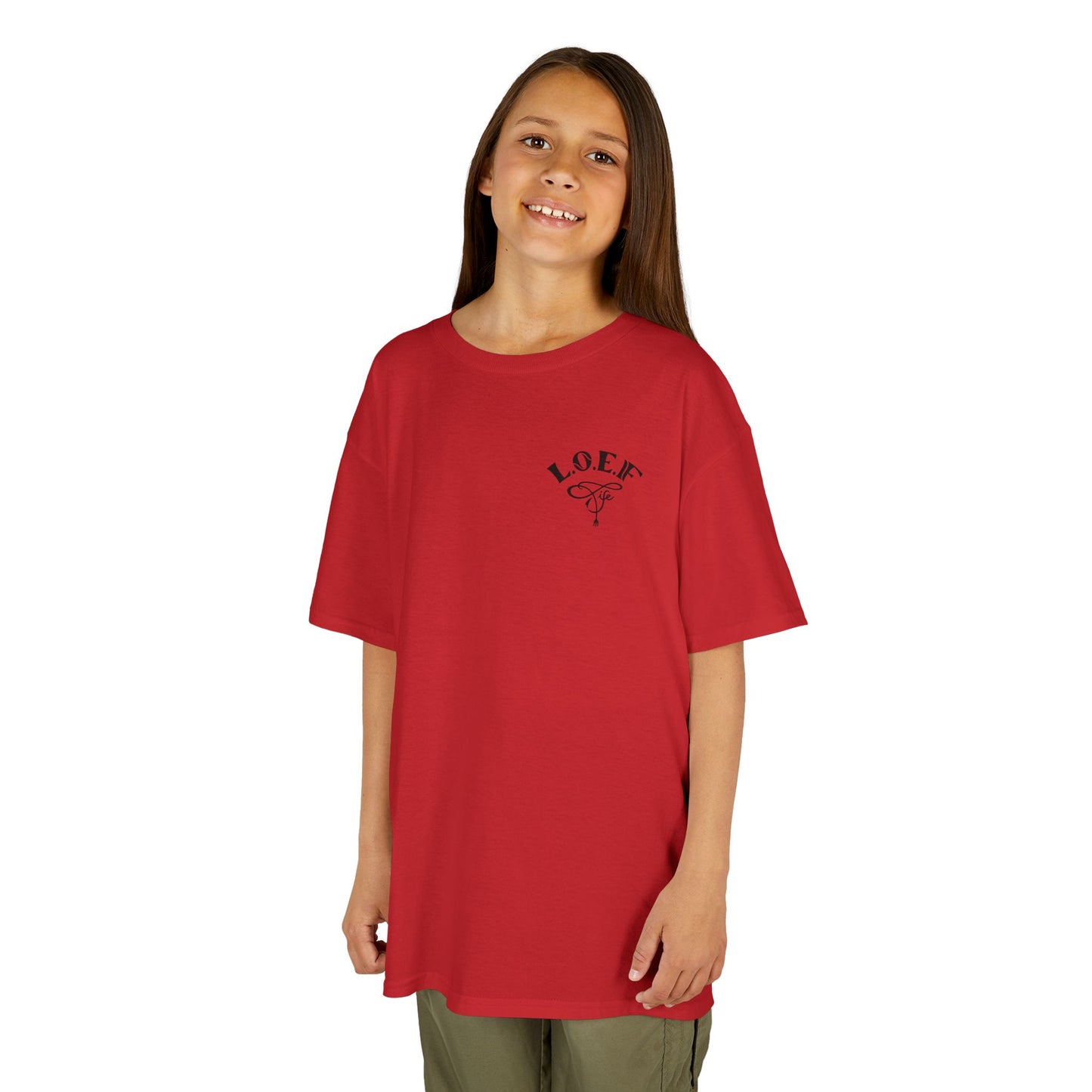 L.O.E.F Foodie 4Life Young Tee Shirt  (Black)