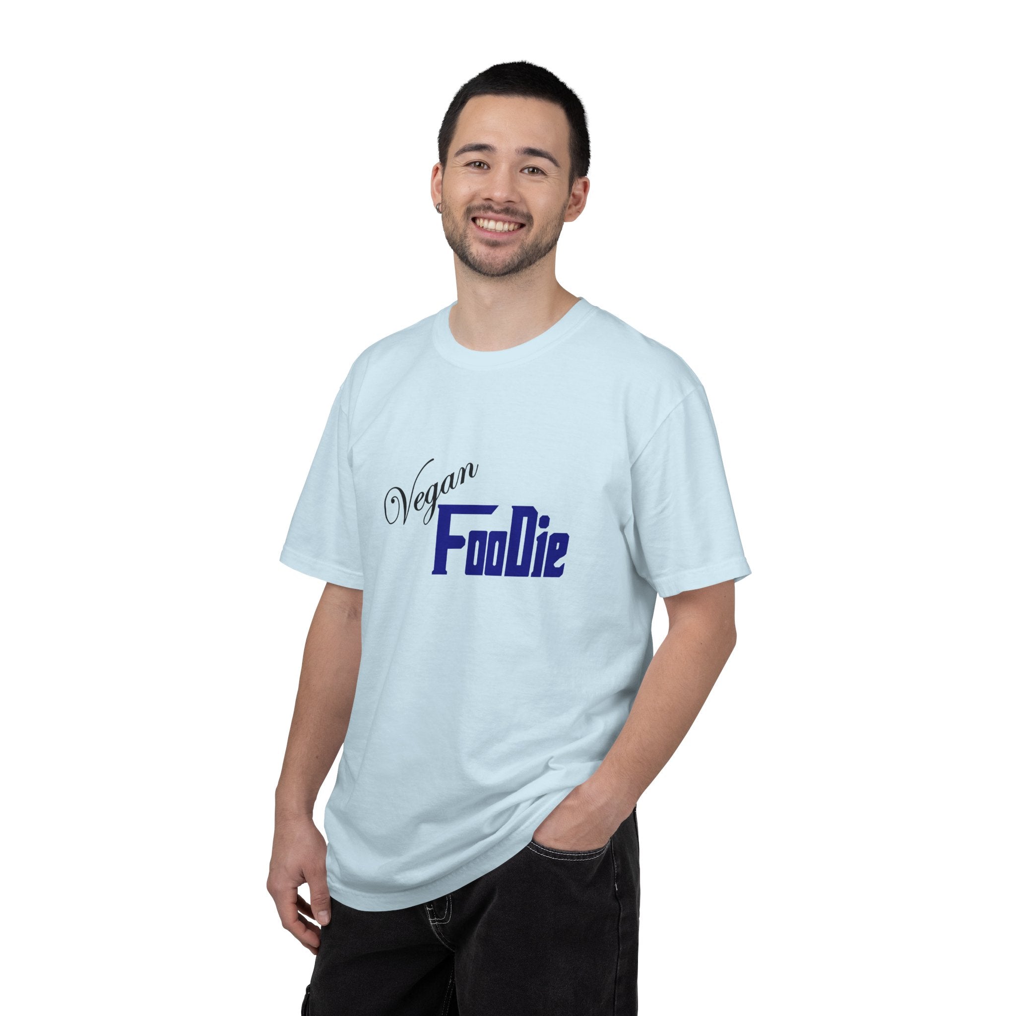 L.O.E.F Unisex Vegan Foodie Tee Shirt (Dark Blue)