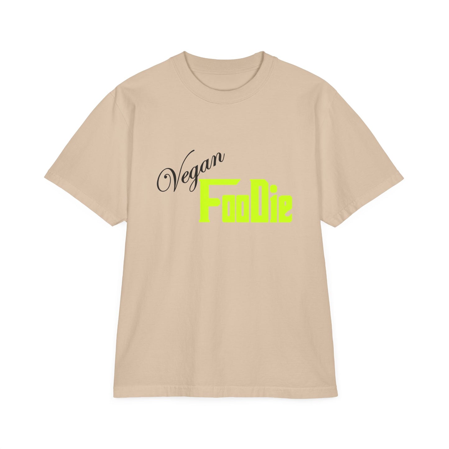 L.O.E.F Unisex Vegan Foodie Tee Shirt (Neon Yellow)