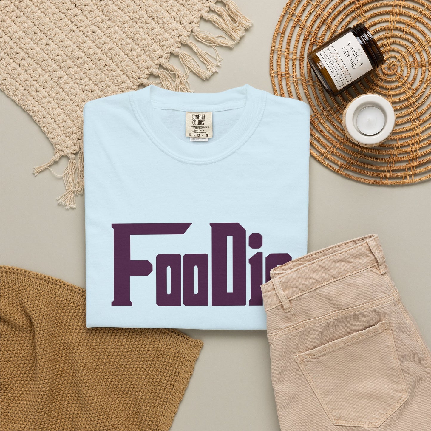 L.O.E.F Foodie Unisex Tee Shirt (Deep Purple)