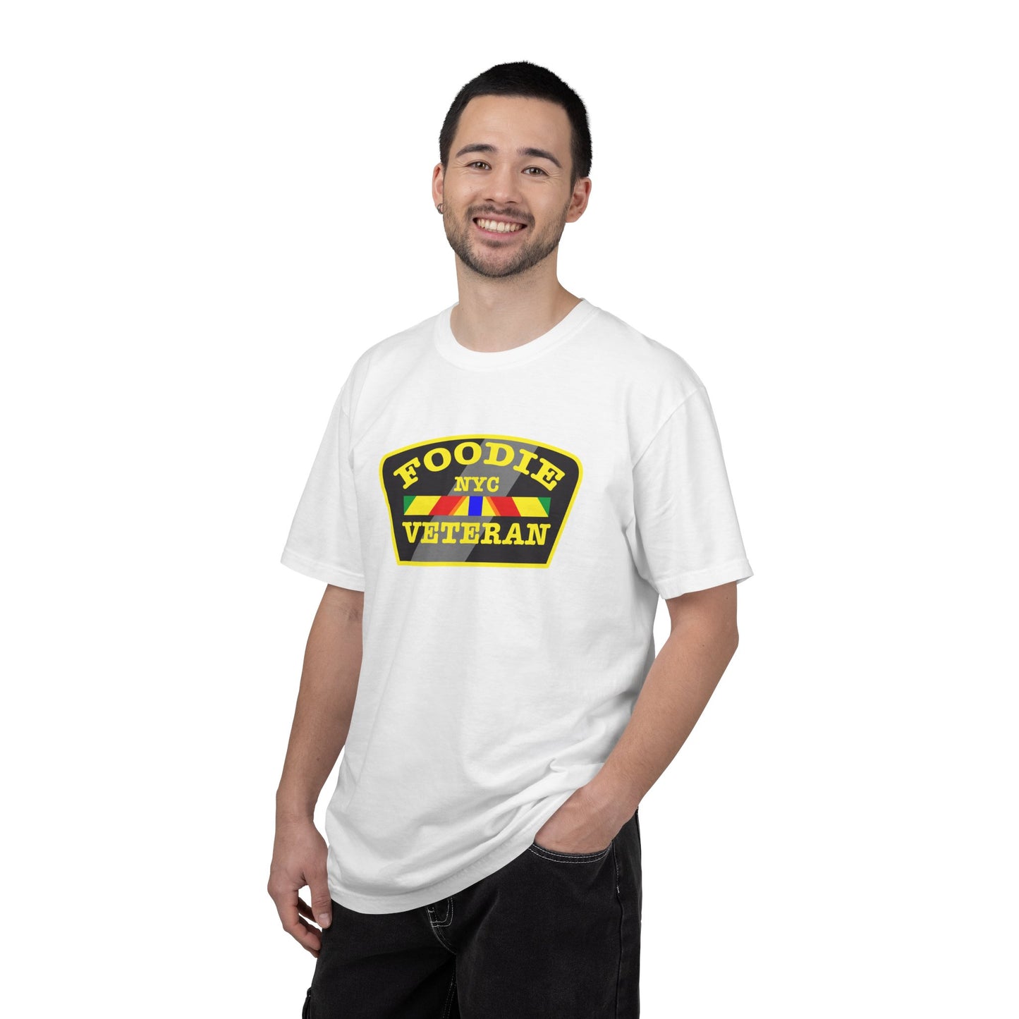L.O.E.F Foodie Veteran NYC Unisex Tee Shirt (Yellow)