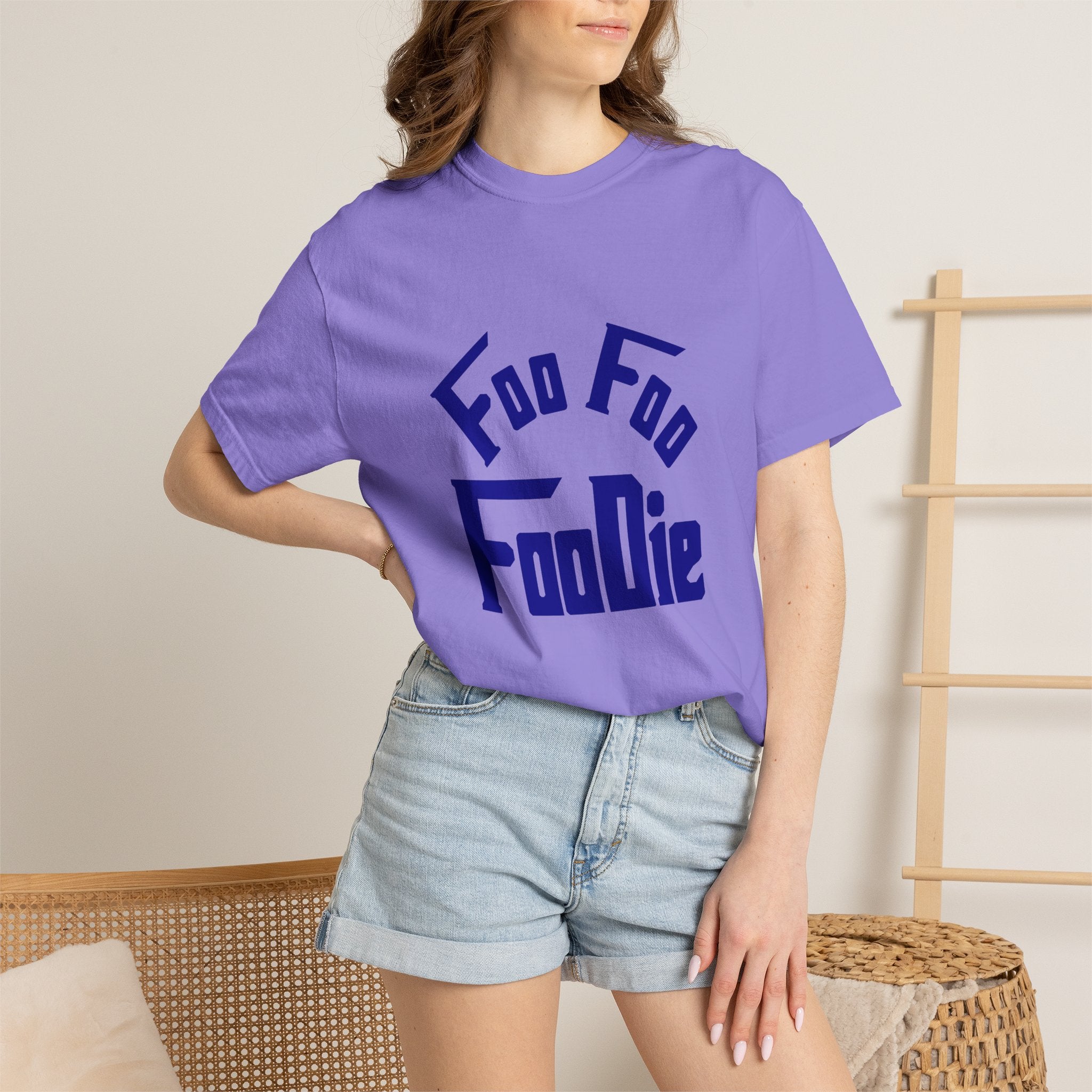 L.O.E.F FOO FOO FOODIE Unisex Tee shirt(Dark Blue)