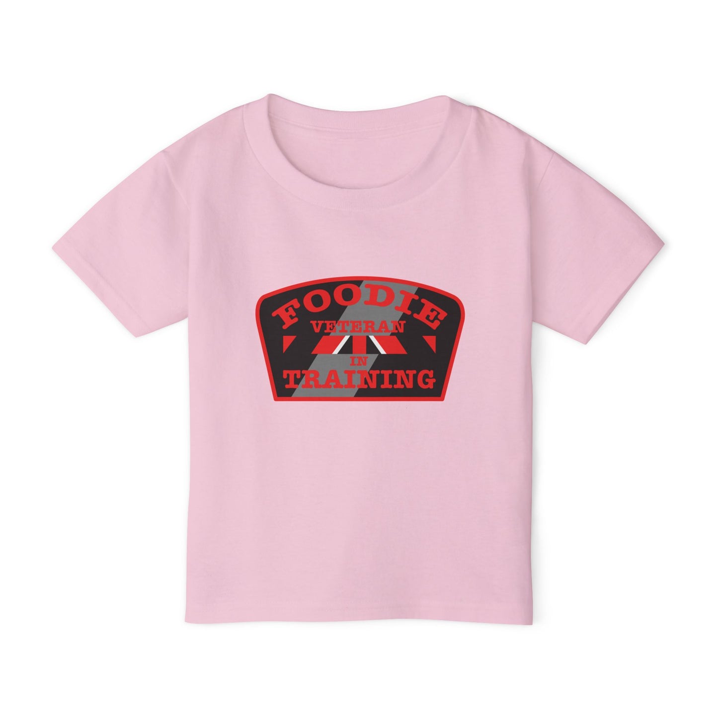 L.O.E.F Foodie Veteran In Training Toddler Tee Shirt (Red)