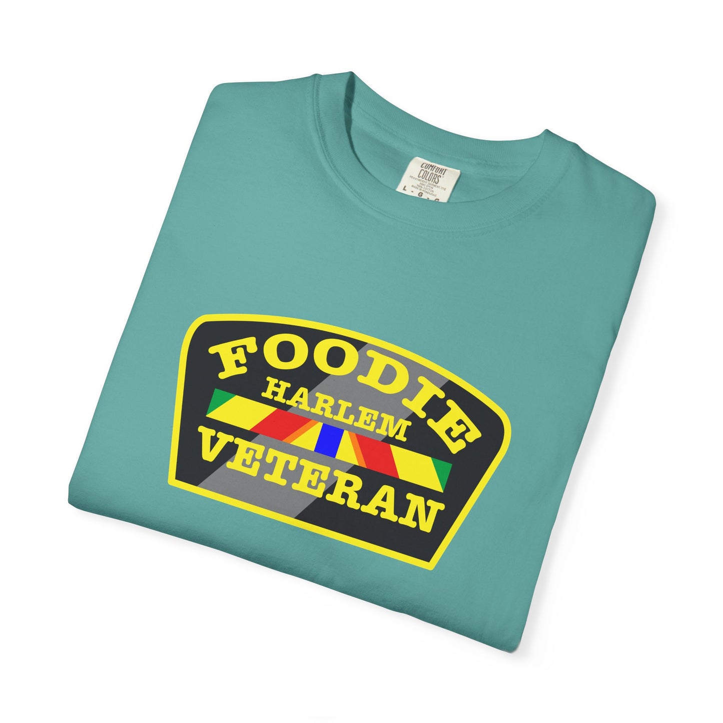 L.O.E.F Foodie Veteran HARLEM Unisex Tee Shirt (Yellow)