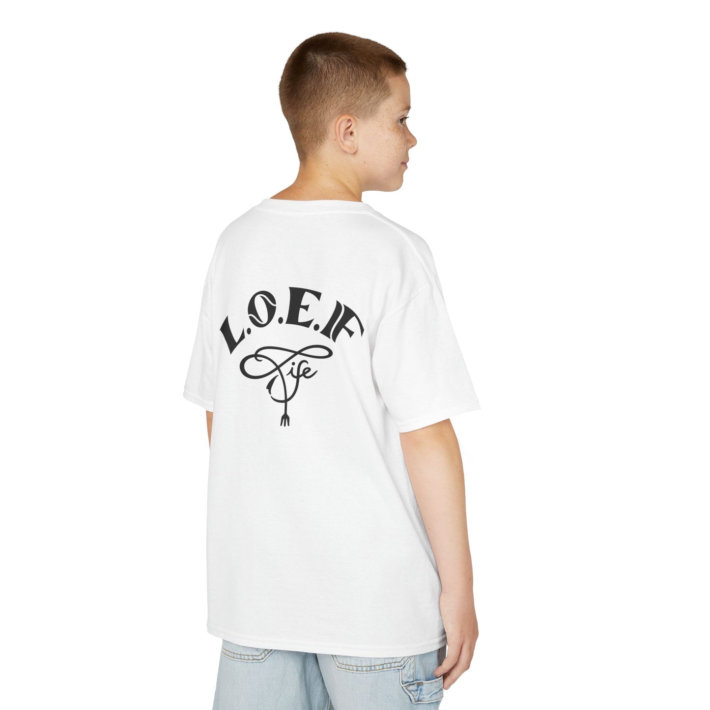 L.O.E.F Foodie 4Life Young Tee Shirt  (Machalite Green)