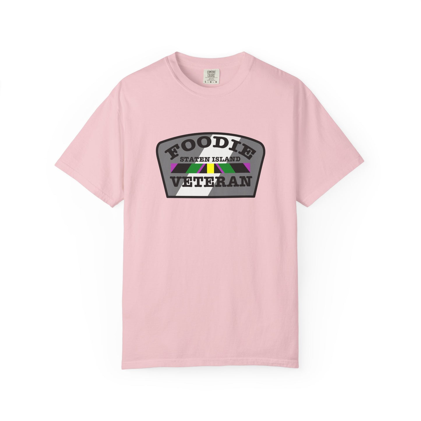 L.O.E.F Foodie Veteran Staten Island Unisex Tee Shirt (Gray)
