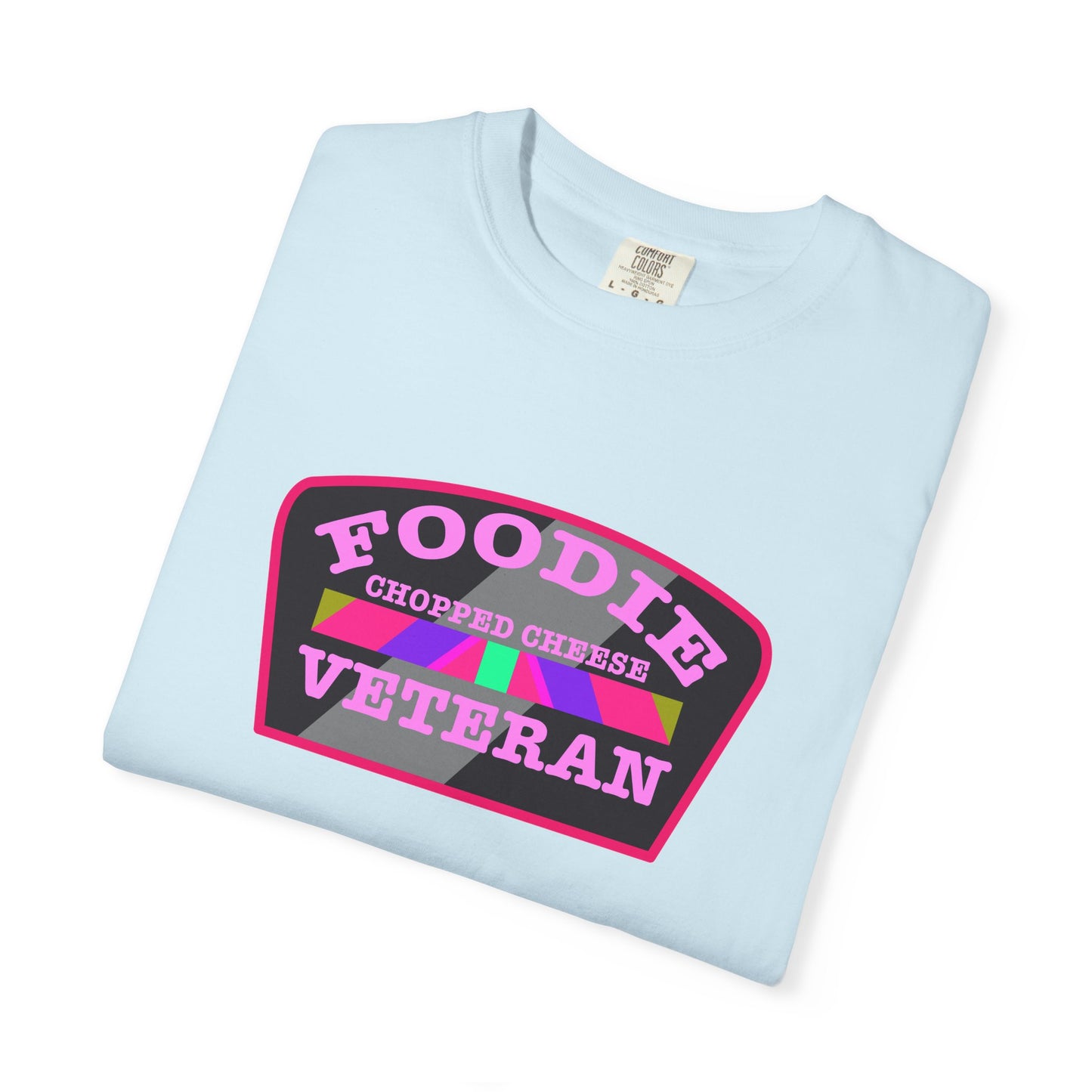 L.O.E.F Foodie Veteran Chopped Cheese Unisex Tee Shirt (Pink)