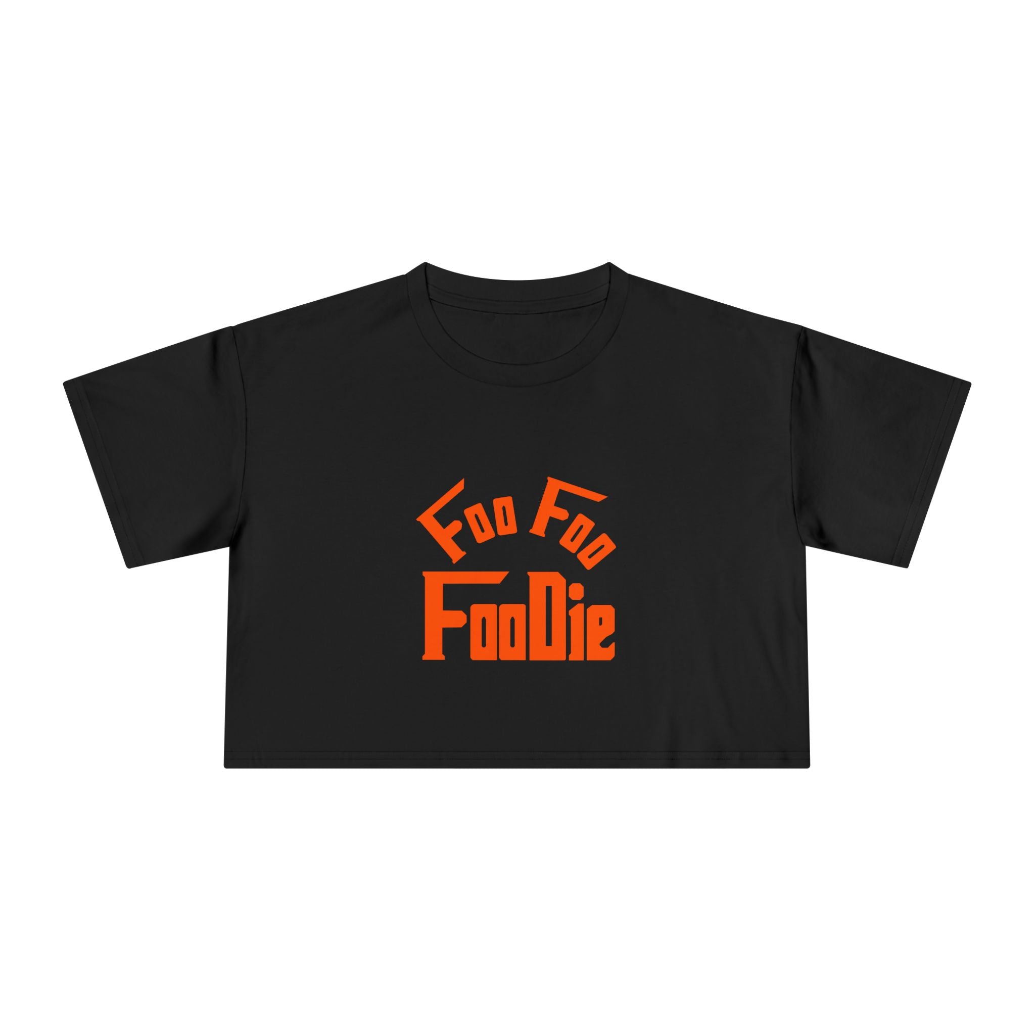 L.O.E.F FOO FOO FOODIE Women Crop Tee(Neon Orange)