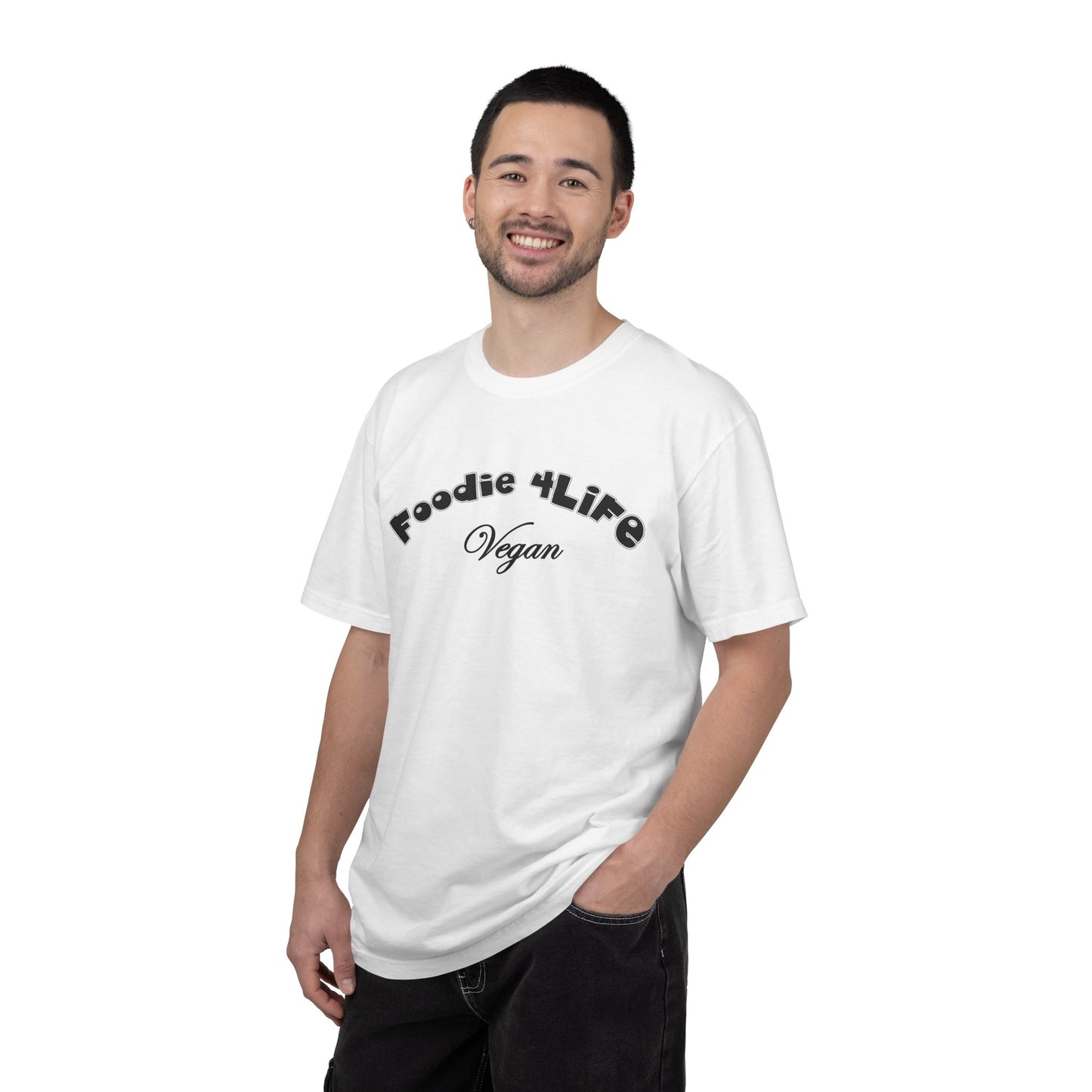 L.O.E.F Foodie 4Life Vegan Unisex Tee Shirt (Black)