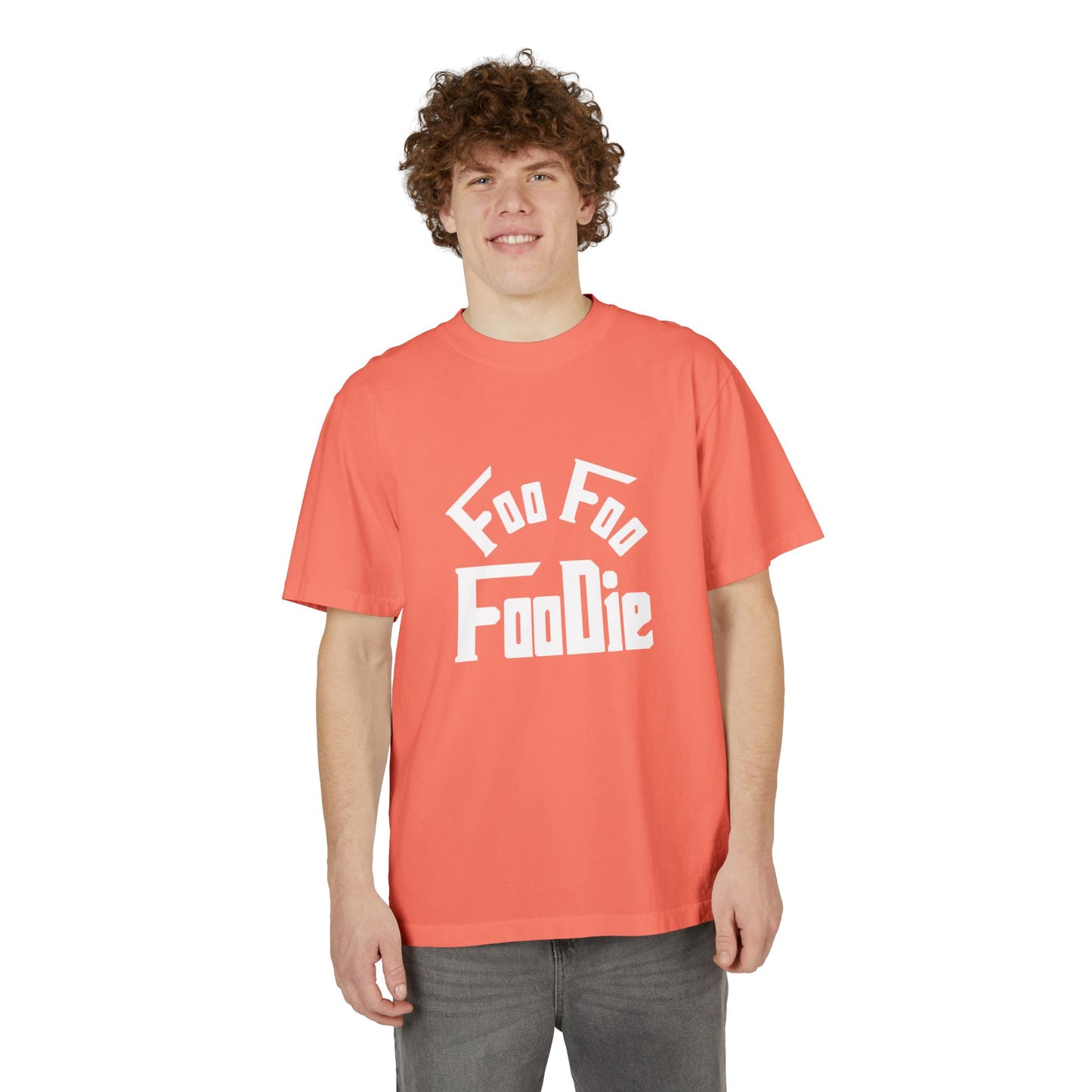 L.O.E.F Unisex FOO FOO FOODIE Tee Shirt (White)