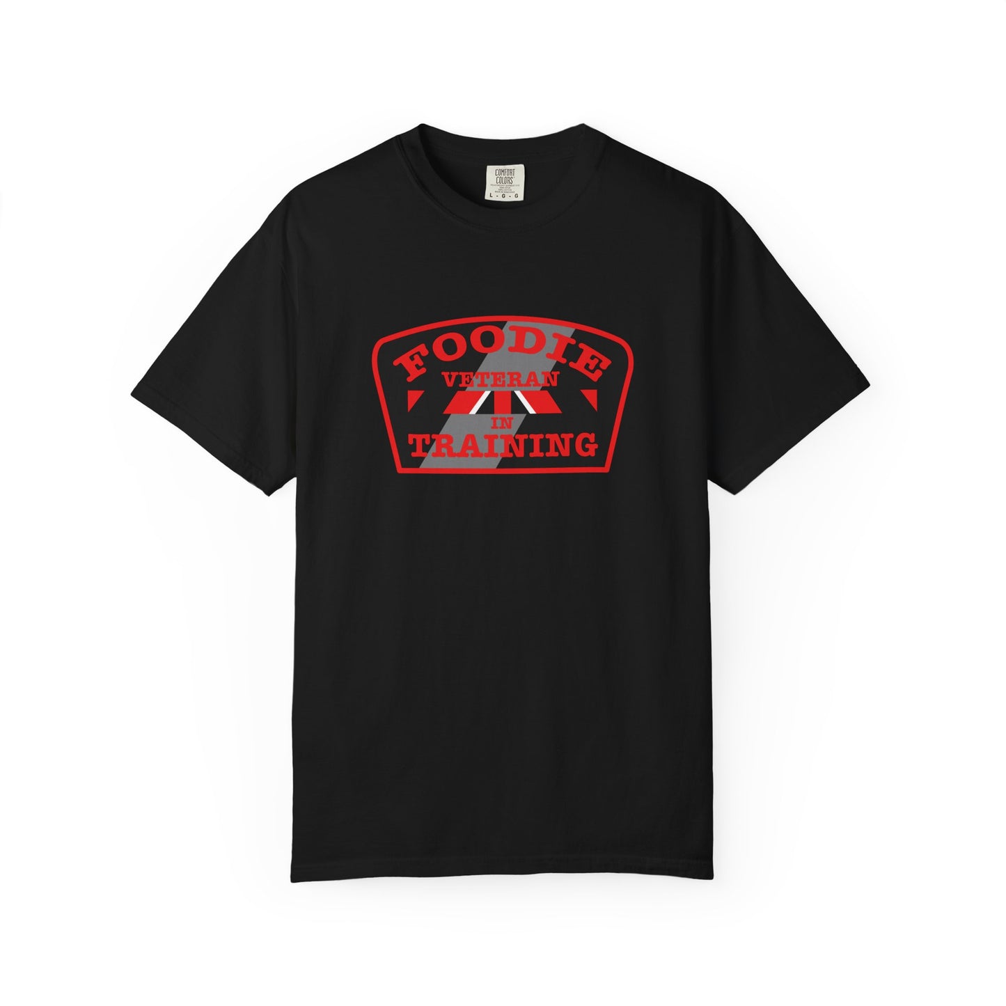 L.O.E.F Foodie Veteran IN TRAINING Unisex Tee Shirt (Red)
