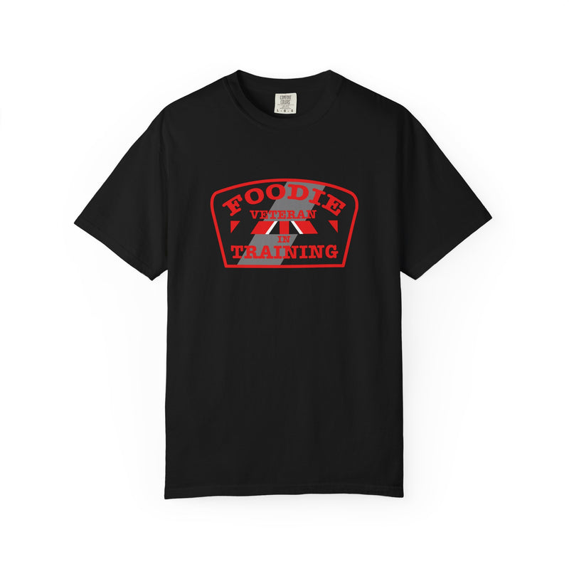 L.O.E.F Foodie Veteran IN TRAINING Unisex Tee Shirt (Red)