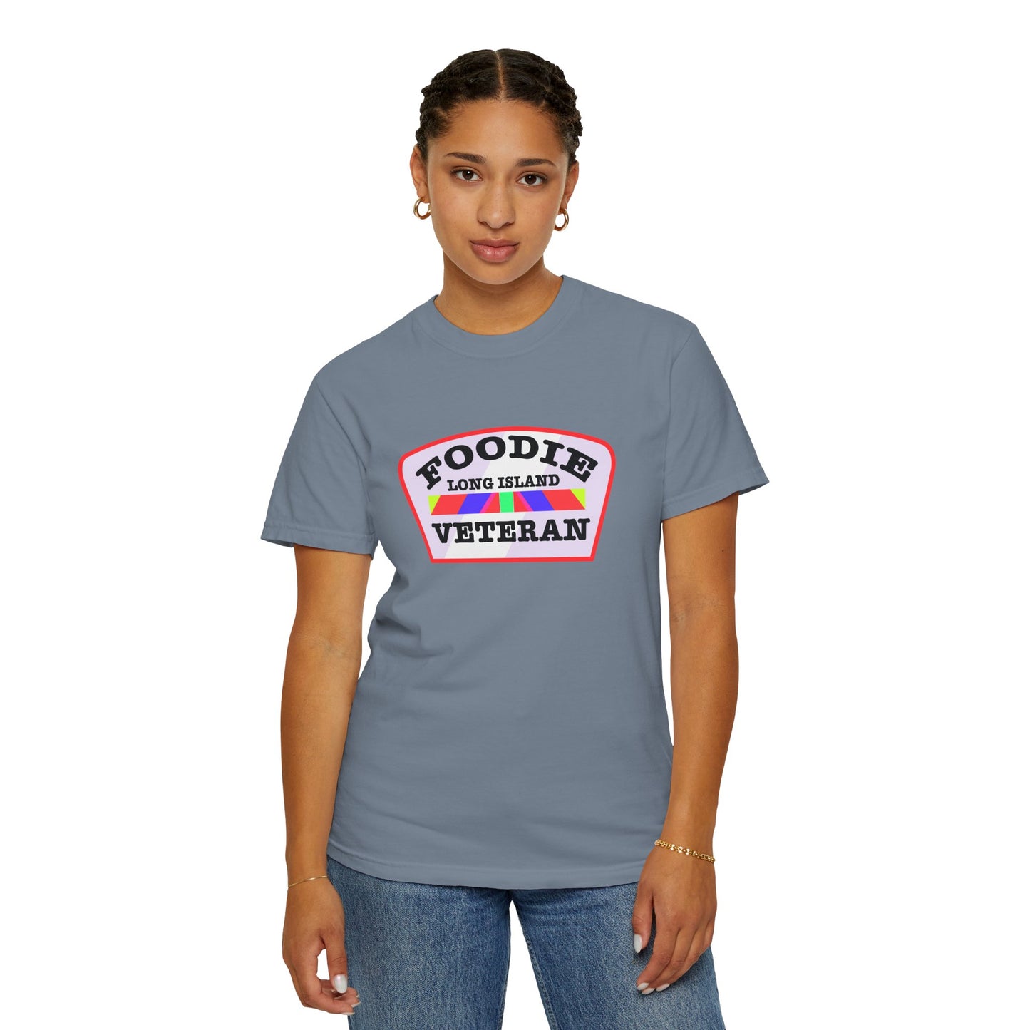 L.O.E.F Foodie Veteran Long Island Unisex Tee Shirt (Soft Pink)