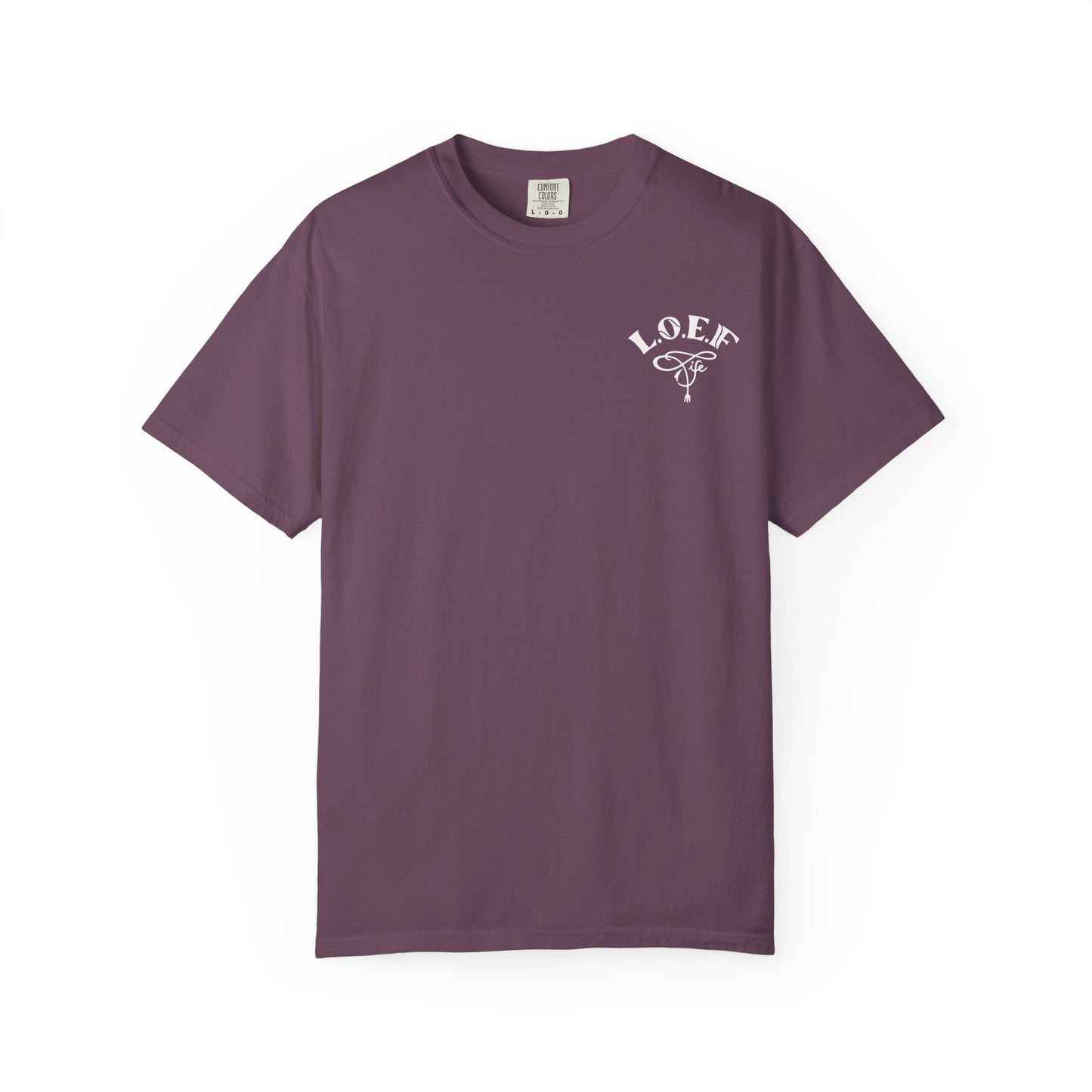 L.O.E.F LIFESTYLE OF EVERYDAY FOODIES Unisex Tee Shirt (White)