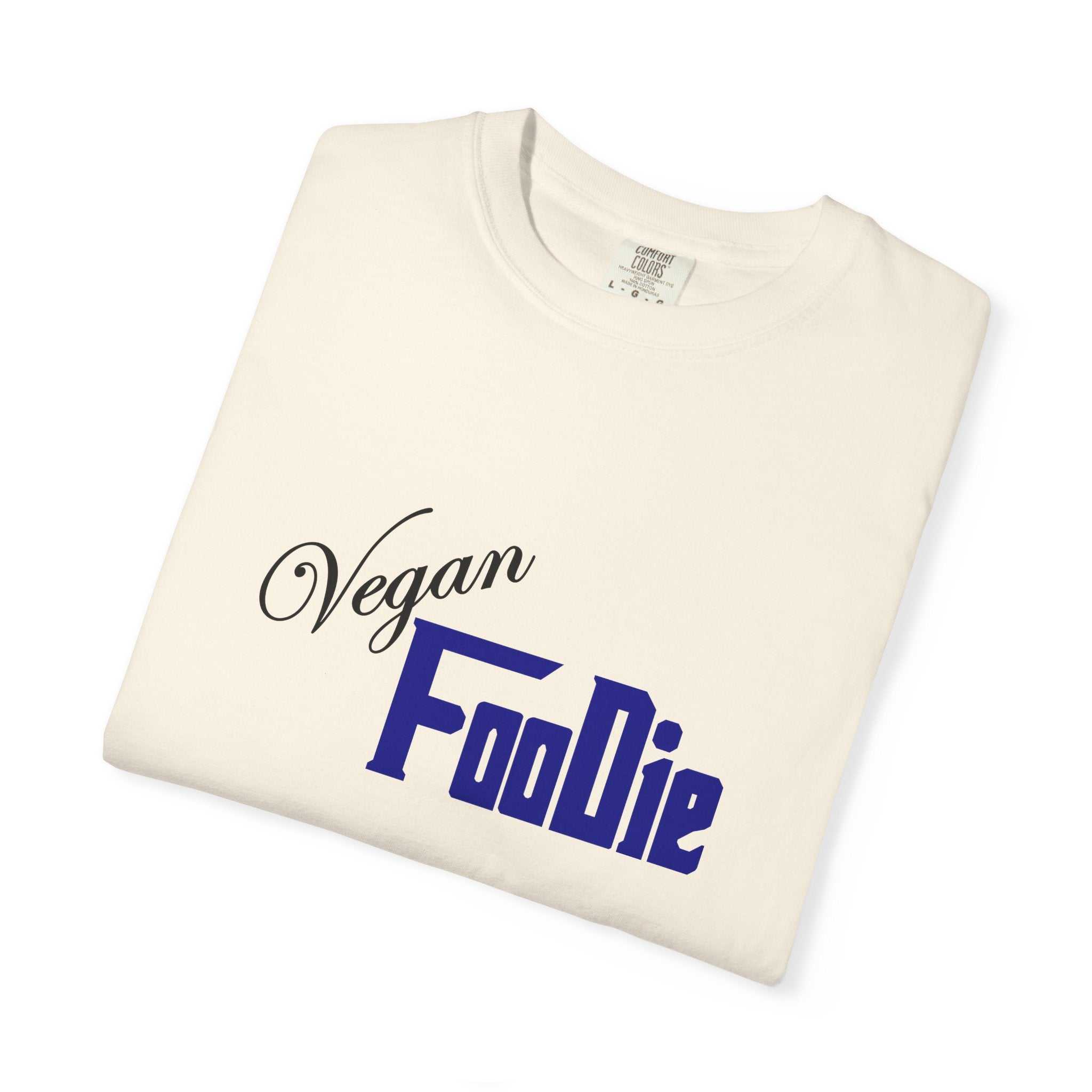 L.O.E.F Unisex Vegan Foodie Tee Shirt (Dark Blue)