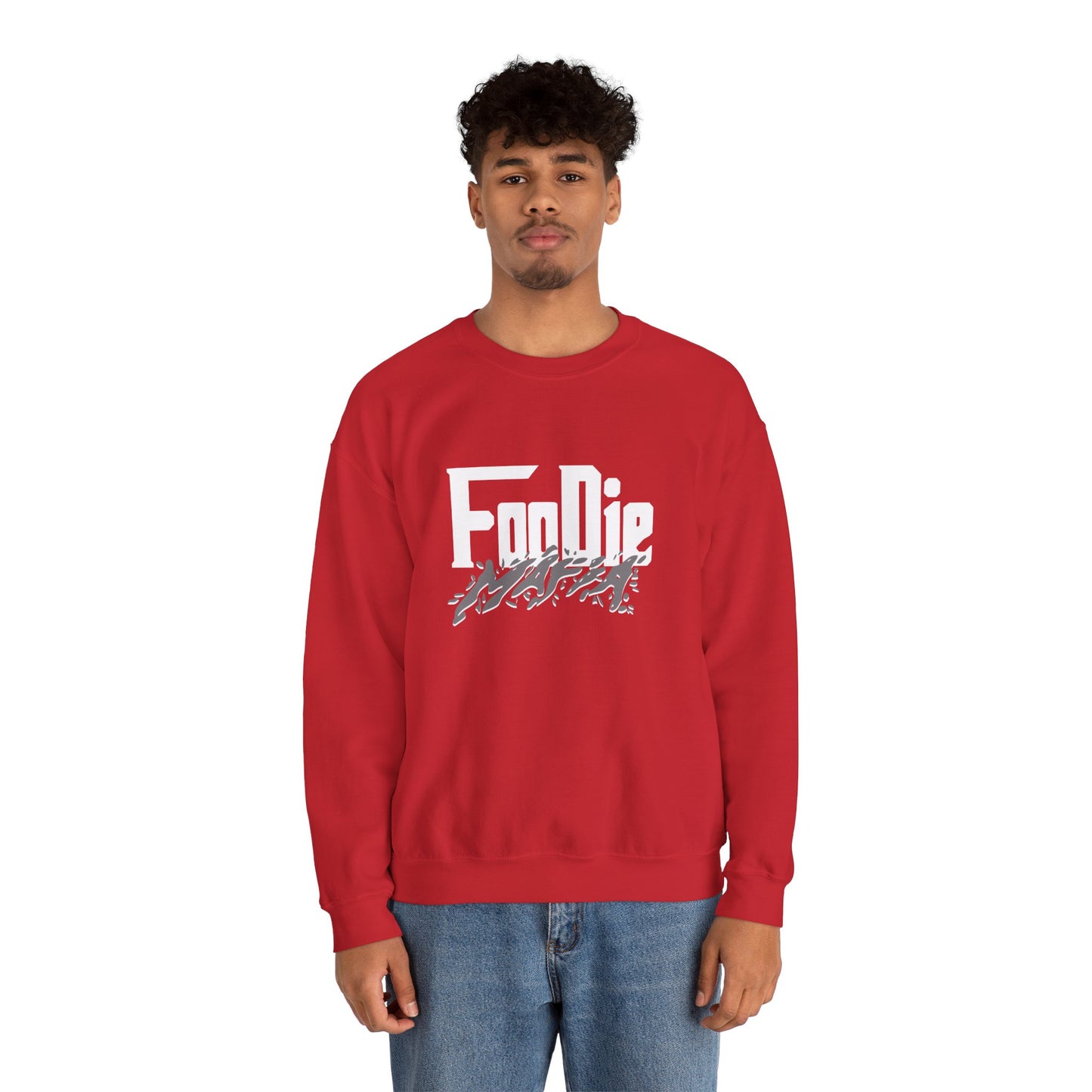 L.O.E.F White Foodie Mafia Unisex Sweatshirt (Grey)