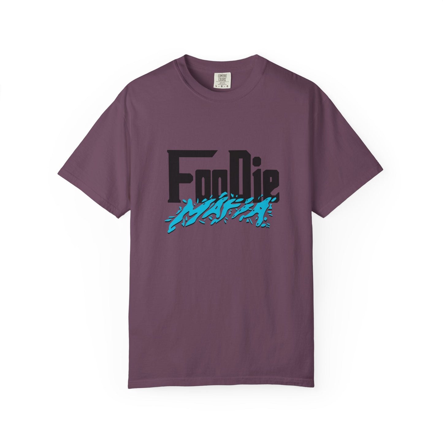 L.O.E.F Foodie Mafia Unisex Tee Shirt (Aqua Blue)