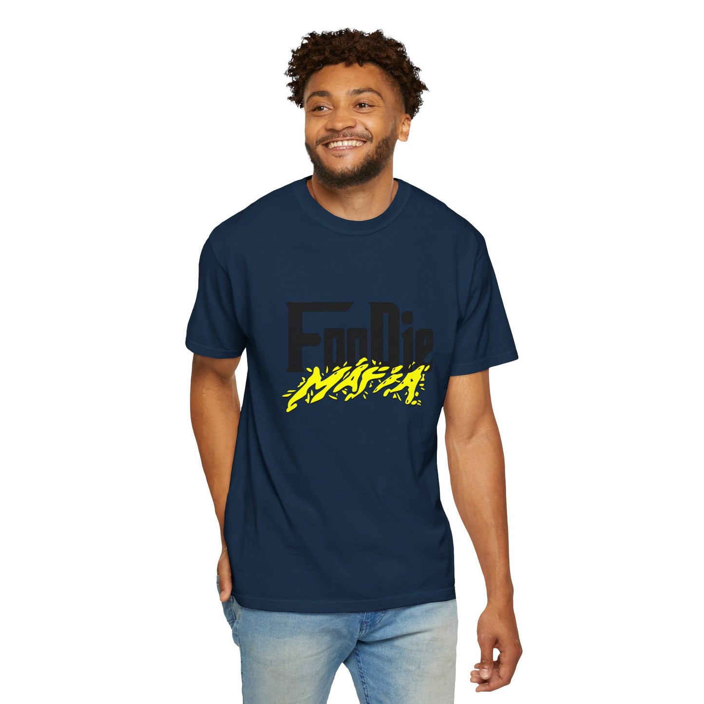 L.O.E.F Foodie Mafia Unisex Tee Shirt (Bright Yellow)