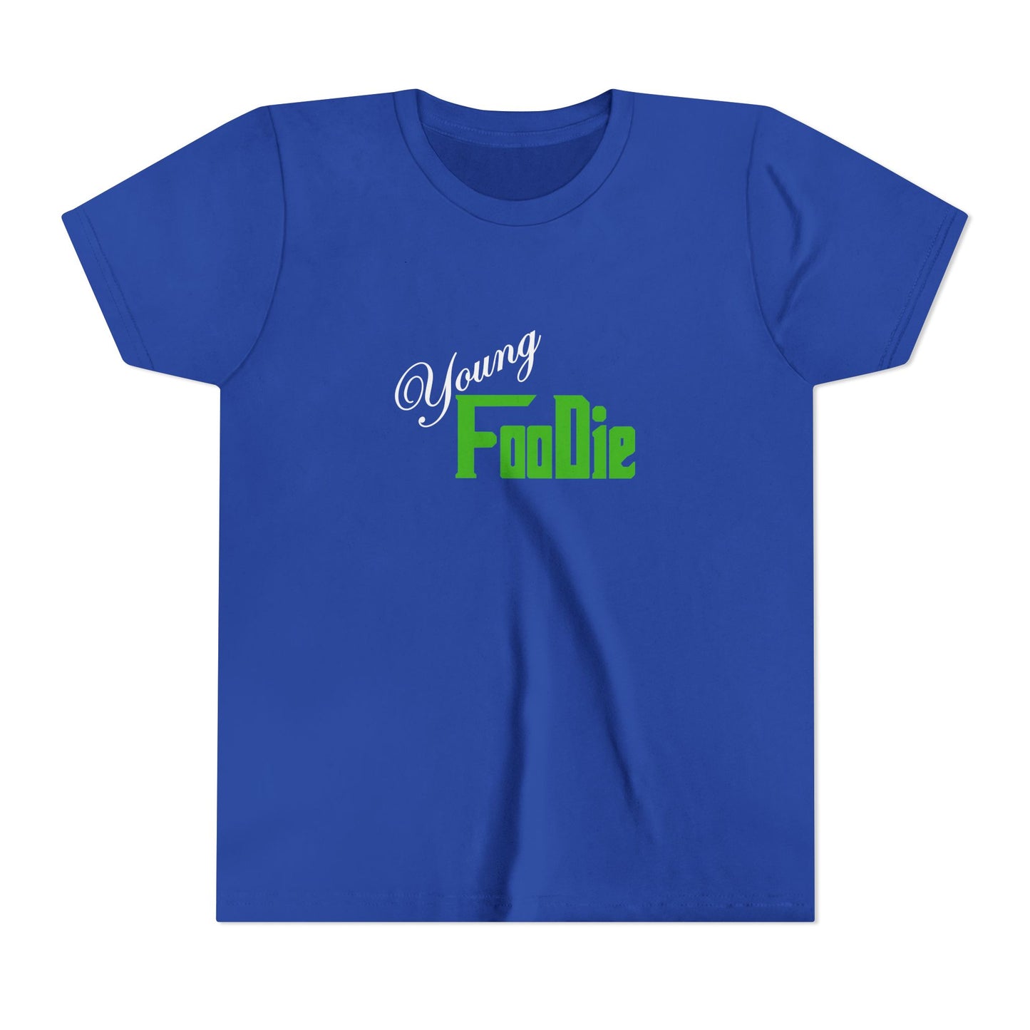 L.O.E.F White Young Foodie Youth Short Sleeve Tee (Kelly Green)