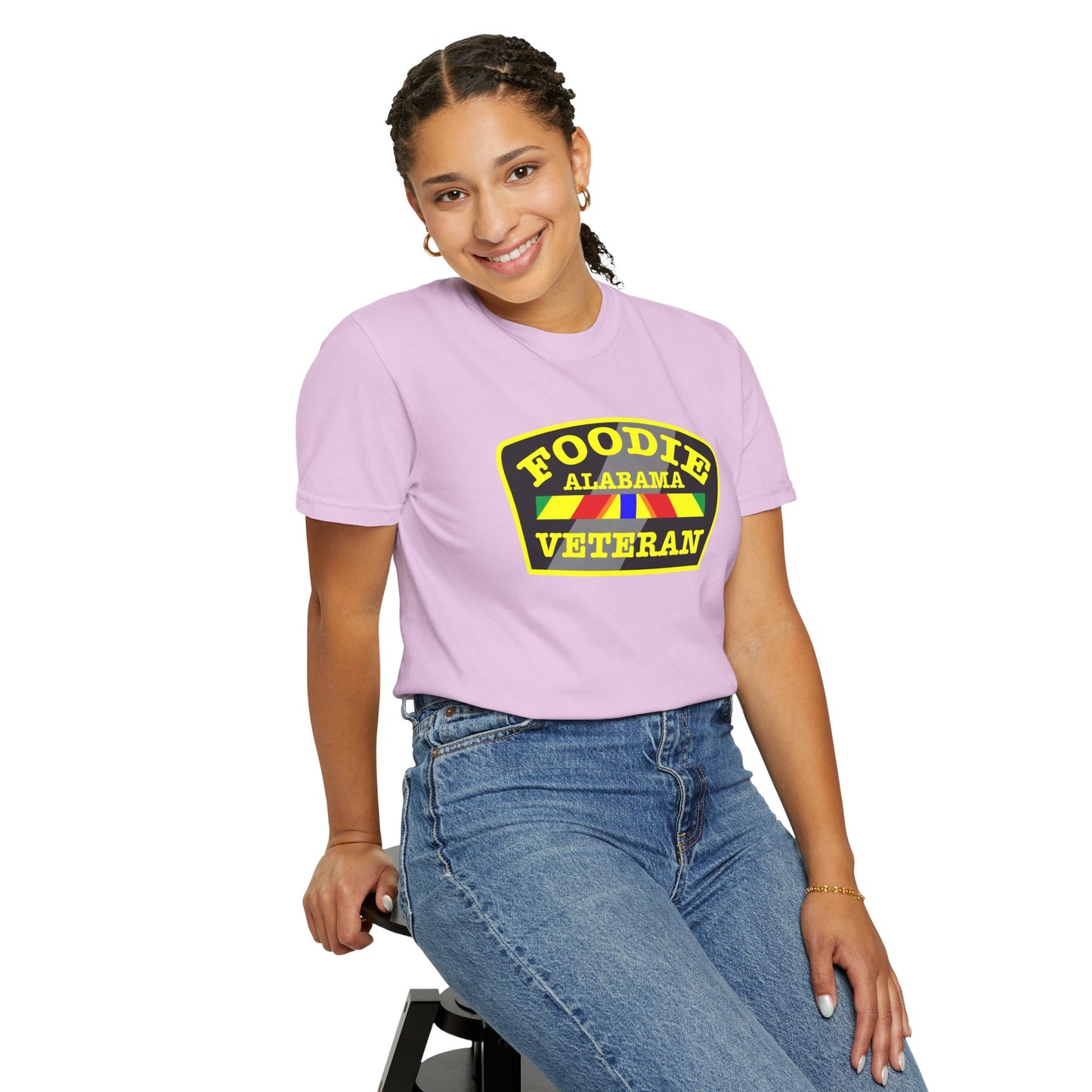 L.O.E.F Foodie Veteran ALABAMA Unisex Tee Shirt (Yellow)