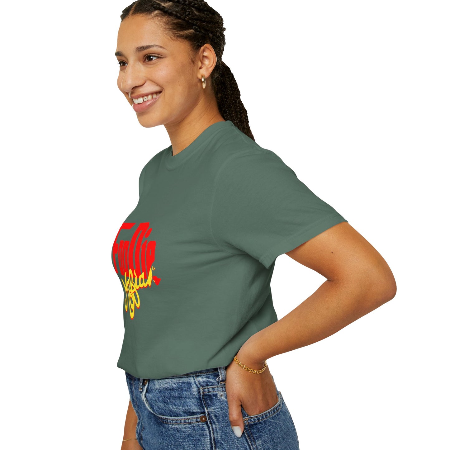 L.O.E.F Red Foodie Mafia Unisex Tee shirt (Bright Yellow)